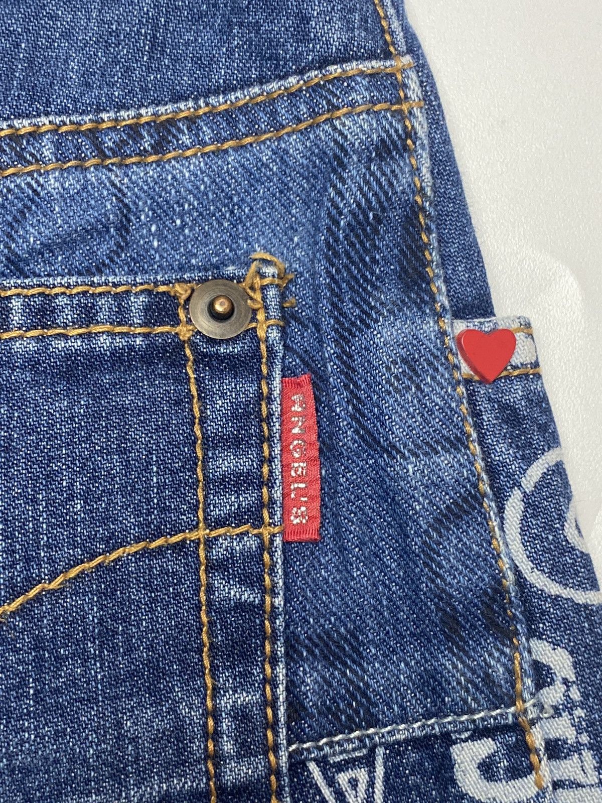 Hysteric Glamour 1990s Angel Blue - Patchwork Star Short Denim Size US 28 / EU 44 - 9 Thumbnail