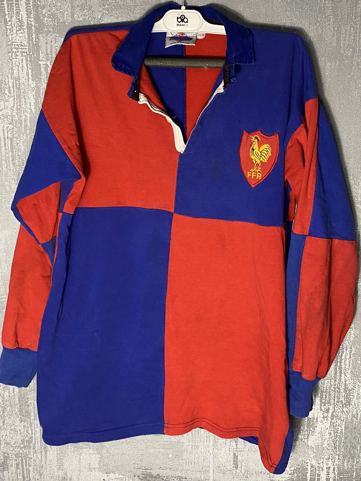 Vintage 1989 Vintage Cotton Oxford France Rugby Jersey shirt Size US M / EU 48-50 / 2 - 1 Thumbnail