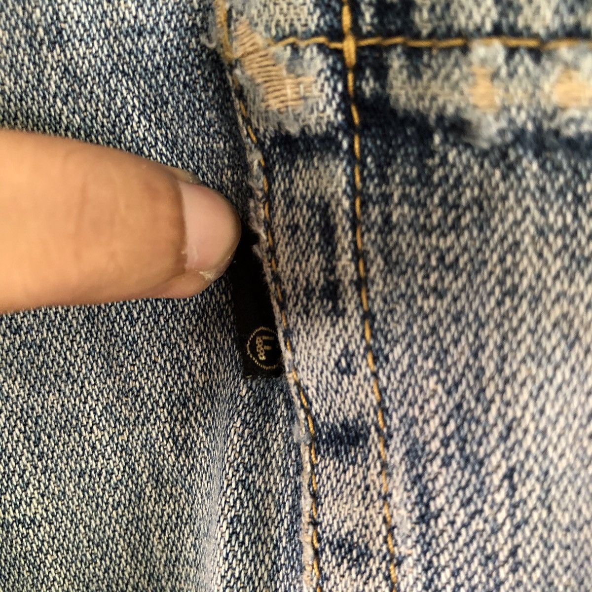 Japanese Brand Vintage Fat Tokyo selvedge baggy jeans distressed denim Size US 34 / EU 50 - 8 Thumbnail
