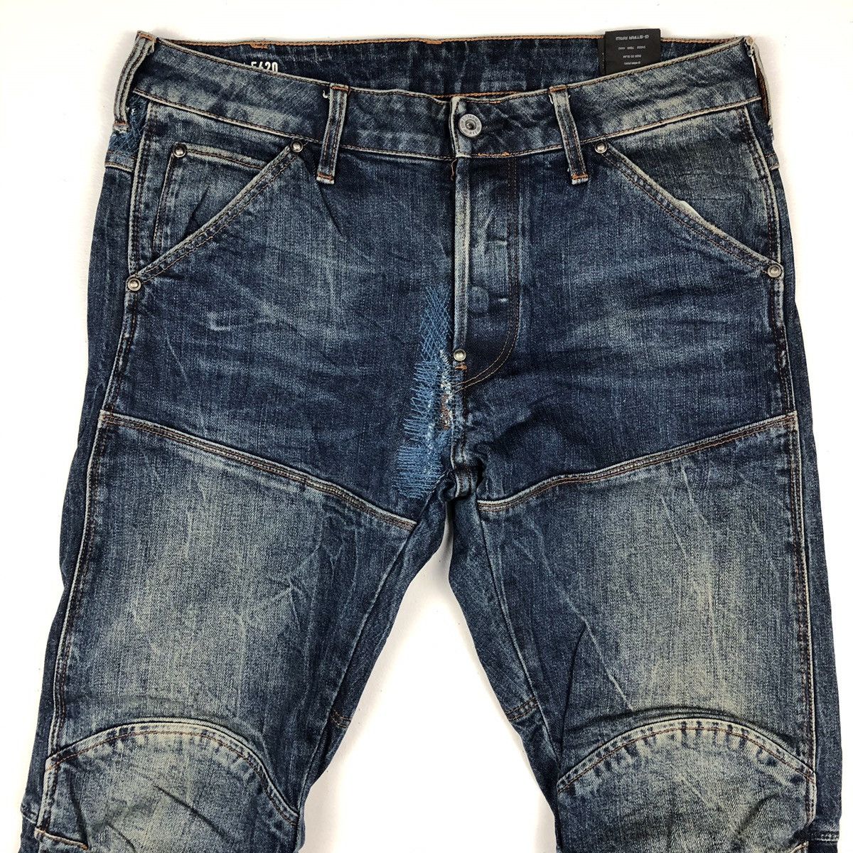 G-Star G-Star Raw denim biker jeans distressed denim like balmain Size US 32 / EU 48 - 3 Thumbnail