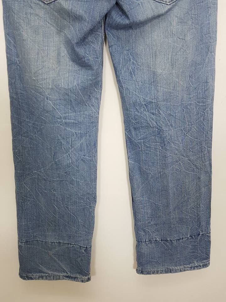 Designer Japanese Patchwork Art Pattern Distressed Pant Size US 29 - 14 Thumbnail