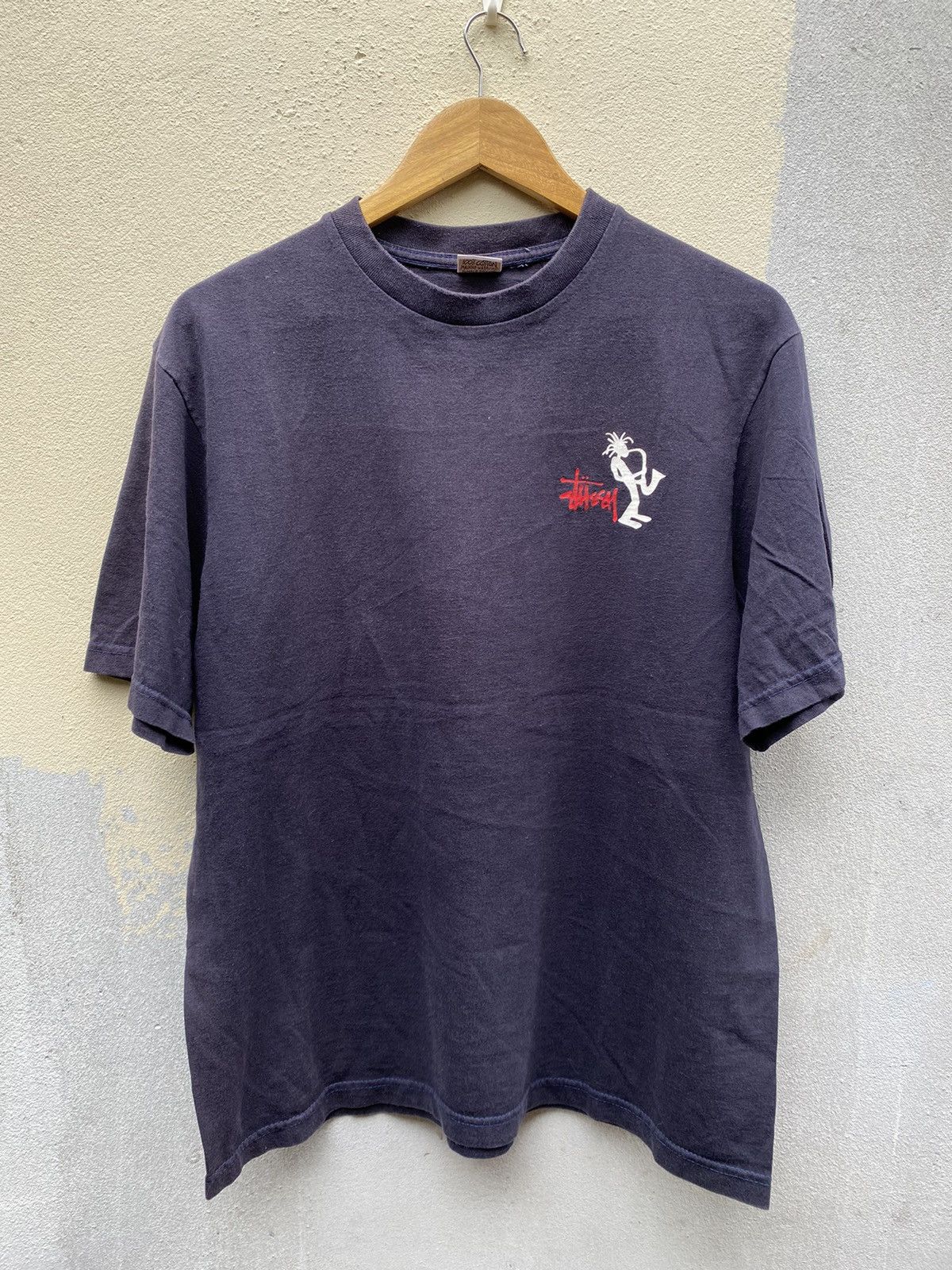 Stussy × Vintage Stussy Rasta Dark Blue Shirt Size US L / EU 52-54 / 3 - 2 Thumbnail