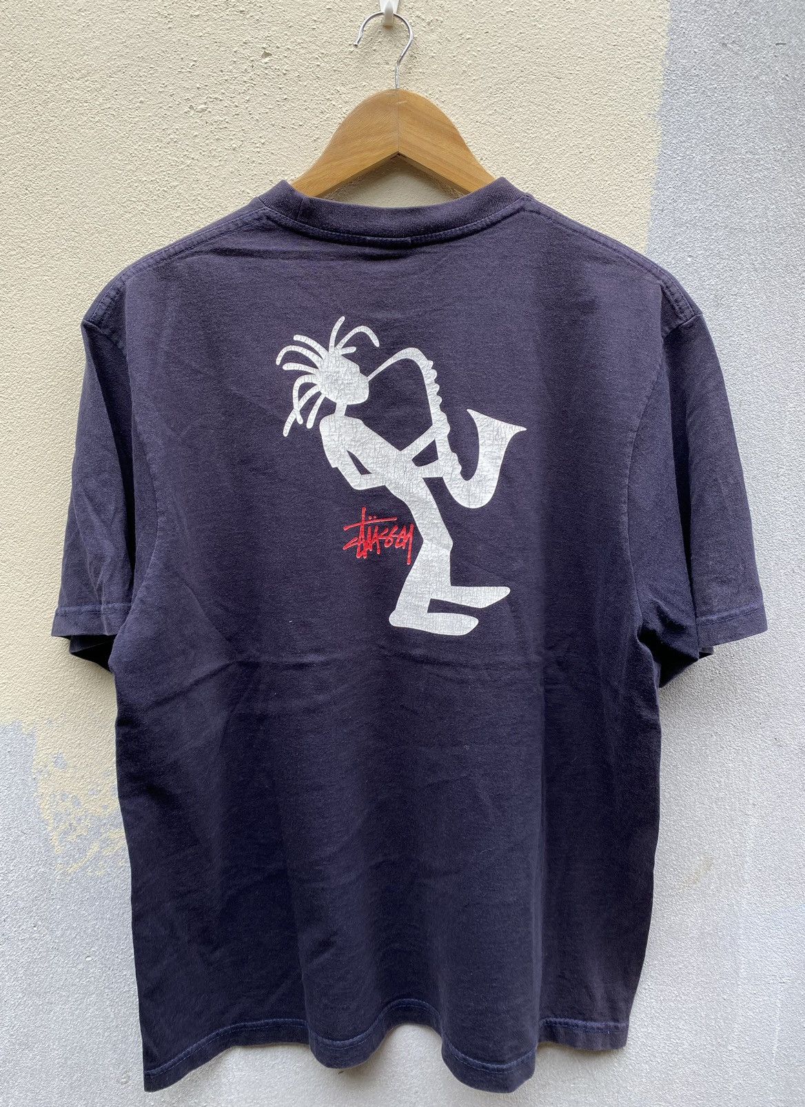 Stussy × Vintage Stussy Rasta Dark Blue Shirt Size US L / EU 52-54 / 3 - 1 Thumbnail