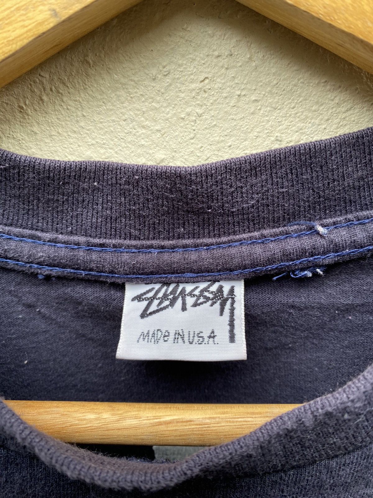 Stussy × Vintage Stussy Rasta Dark Blue Shirt Size US L / EU 52-54 / 3 - 4 Thumbnail