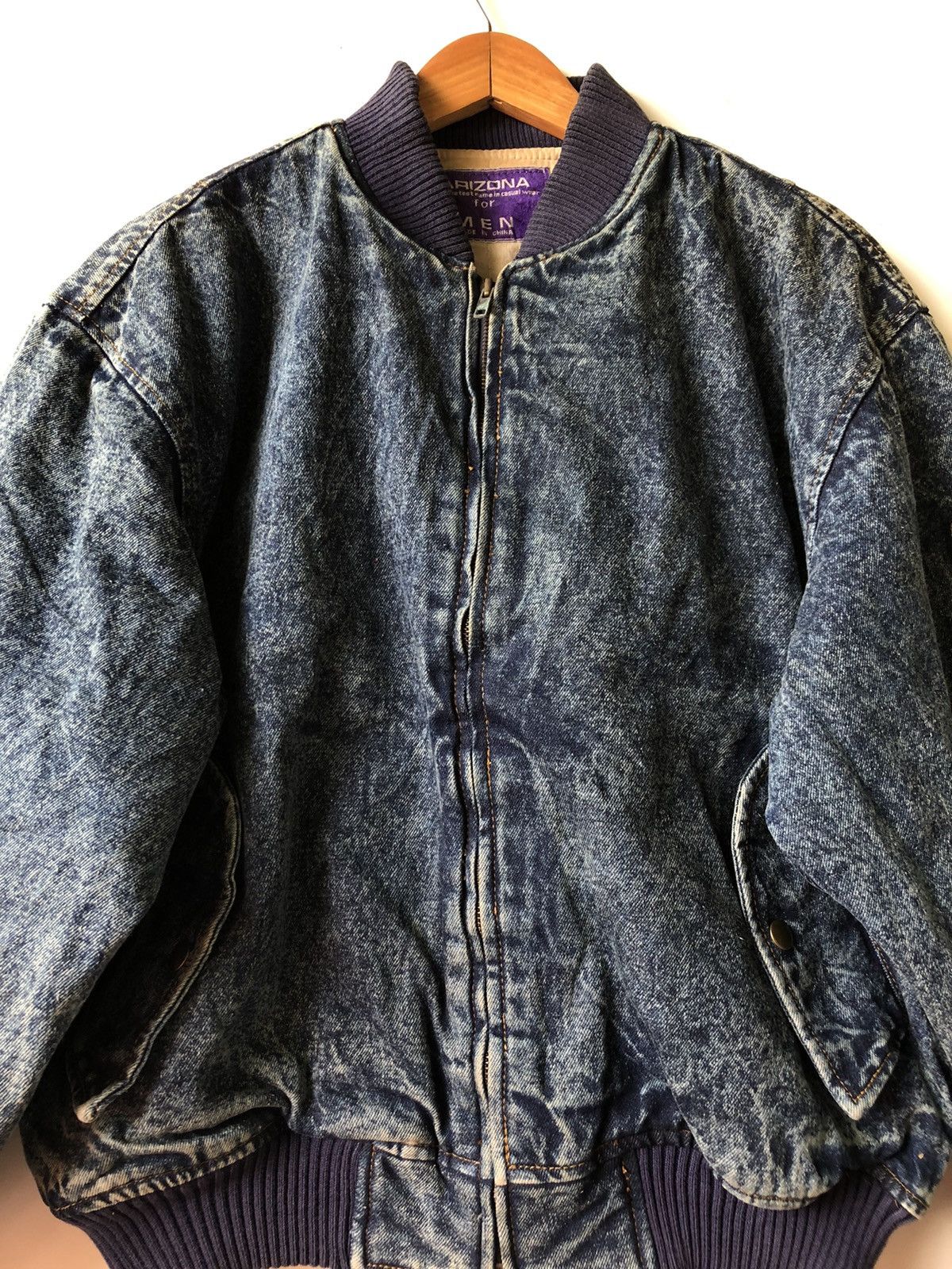 Arizona Jean Co. Arizona blue denim’s Down oversized style bomber jackets Size US L / EU 52-54 / 3 - 4 Thumbnail