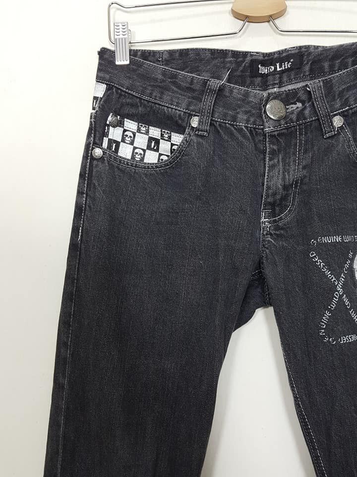 Japanese Brand Punk Skull Black White Checked Pant Size US 32 / EU 48 - 4 Thumbnail