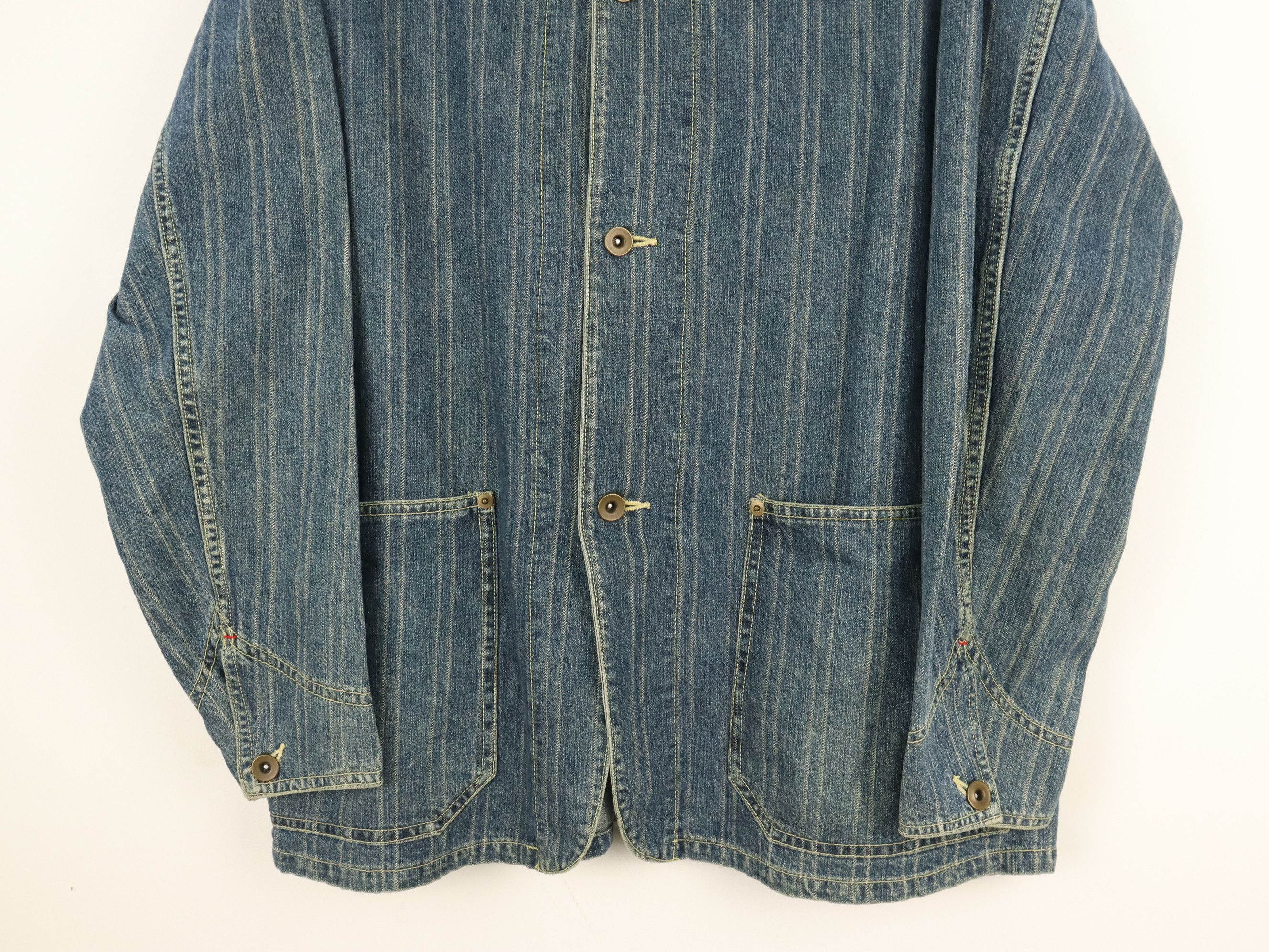 Eternal Japan ETERNAL Wabash Style Striped Workwear Jacket Size US M / EU 48-50 / 2 - 9 Thumbnail