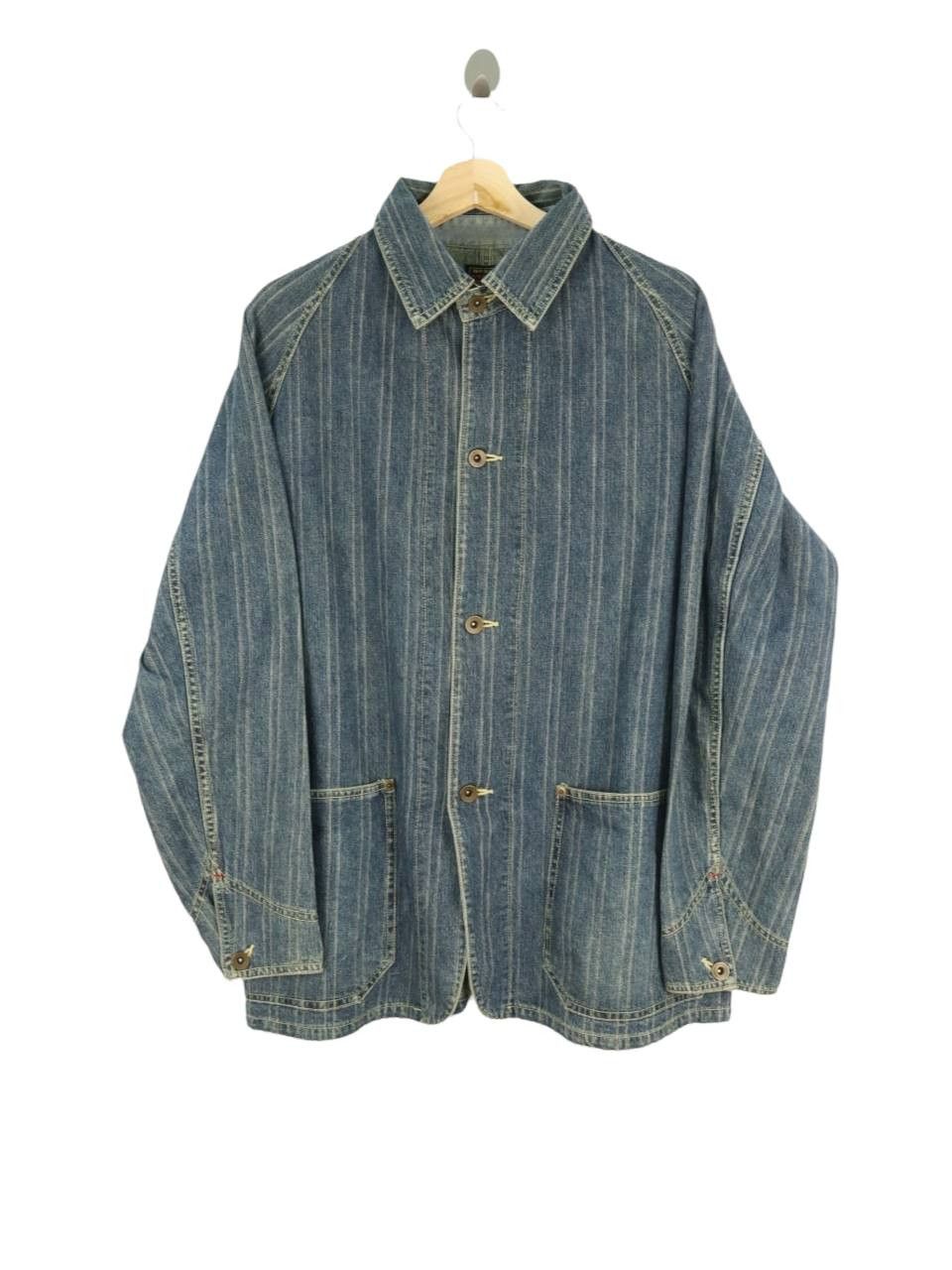 Eternal Japan ETERNAL Wabash Style Striped Workwear Jacket Size US M / EU 48-50 / 2 - 3 Thumbnail