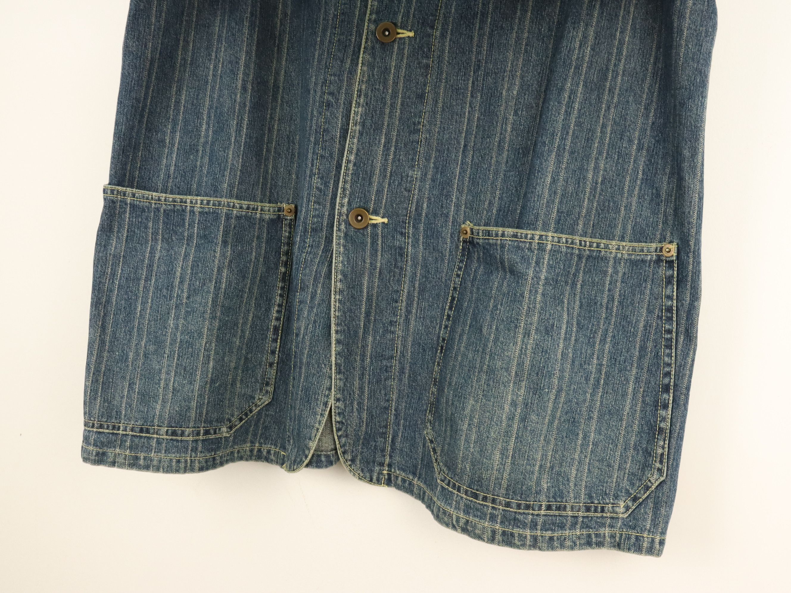 Eternal Japan ETERNAL Wabash Style Striped Workwear Jacket Size US M / EU 48-50 / 2 - 12 Thumbnail