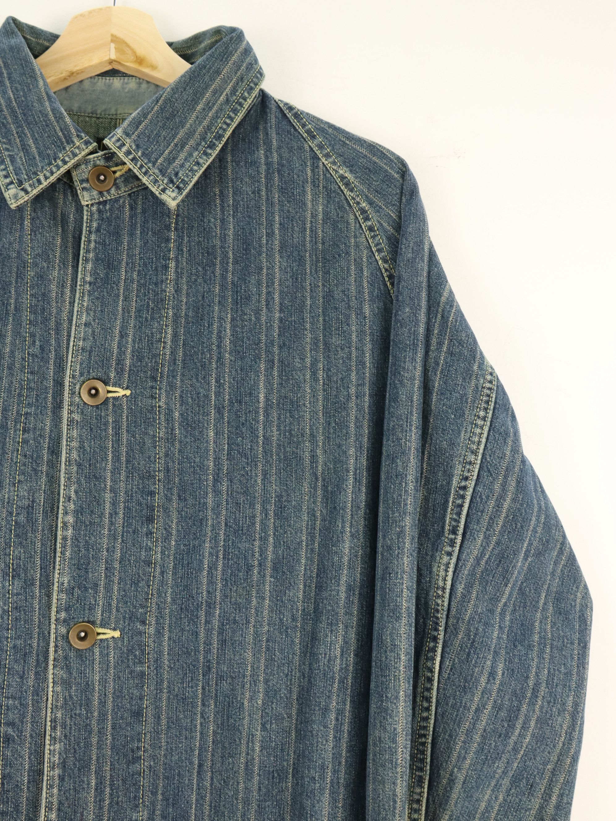 Eternal Japan ETERNAL Wabash Style Striped Workwear Jacket Size US M / EU 48-50 / 2 - 7 Thumbnail