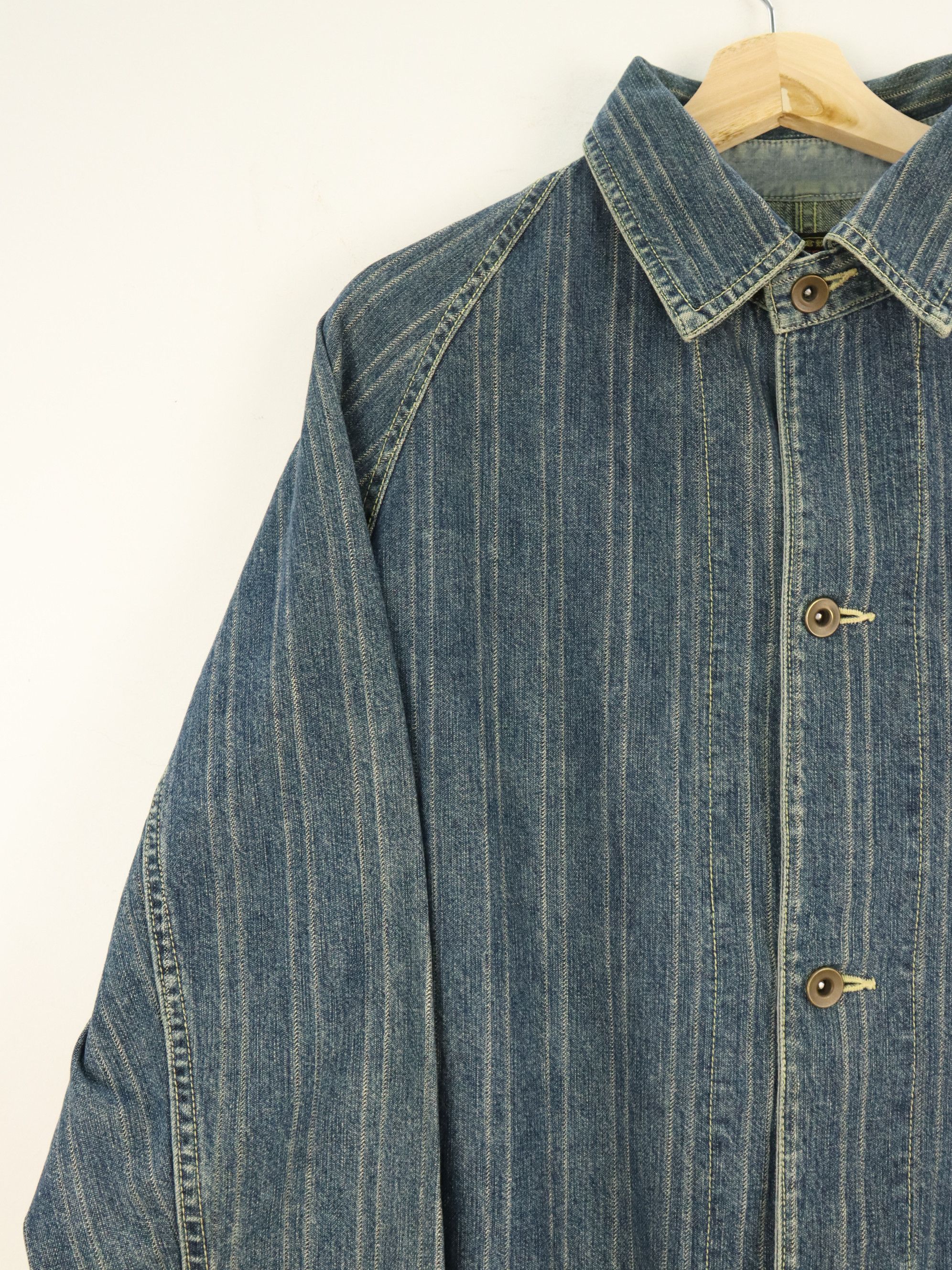Eternal Japan ETERNAL Wabash Style Striped Workwear Jacket Size US M / EU 48-50 / 2 - 6 Thumbnail