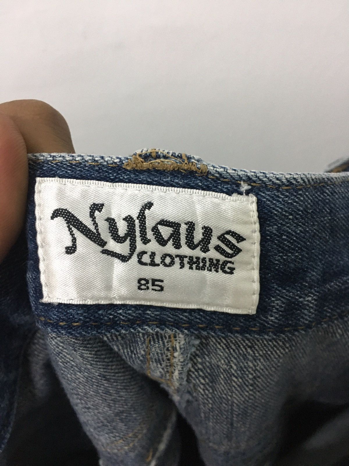 Japanese Brand Japanese Brand Nylaus Art Distressed Denim Pants Size US 36 / EU 52 - 6 Thumbnail