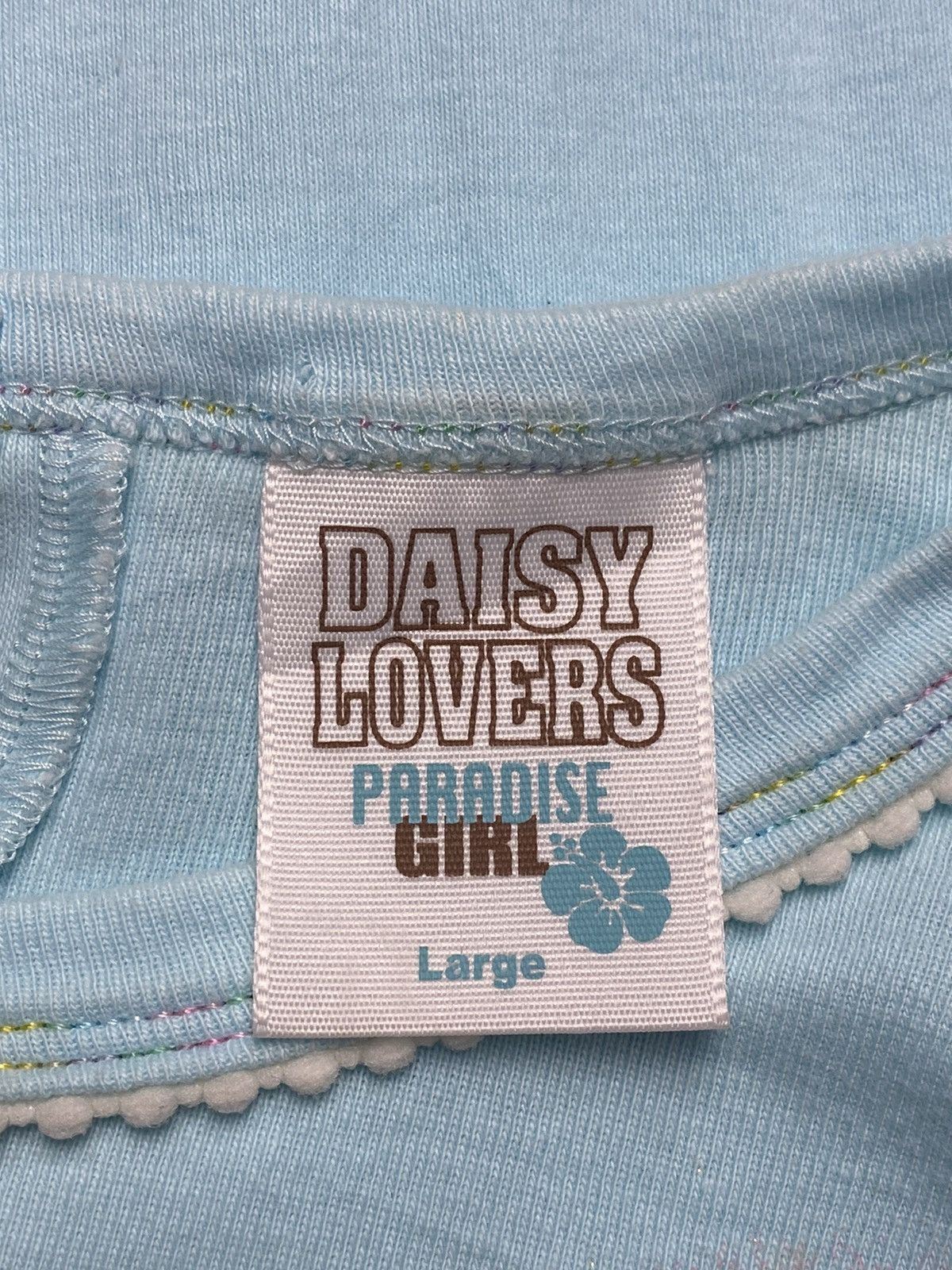 Angel Blue 2000s Daisy Lovers - Snow Island Baby Tee Size M / US 6-8 / IT 42-44 - 5 Thumbnail