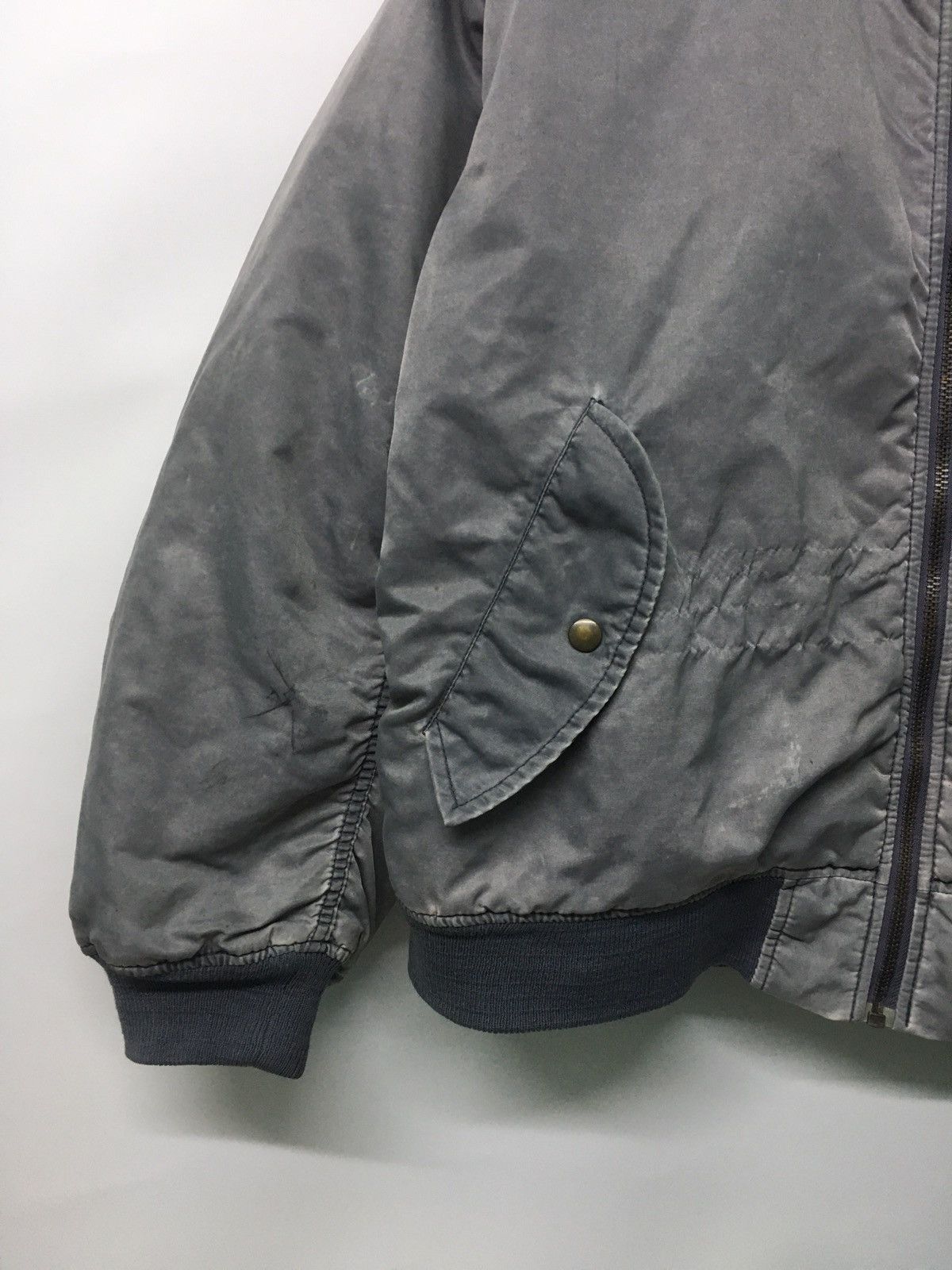 Other Aburaysia Distressed GREY Color Bomber/Flight Jacket Size US L / EU 52-54 / 3 - 2 Thumbnail