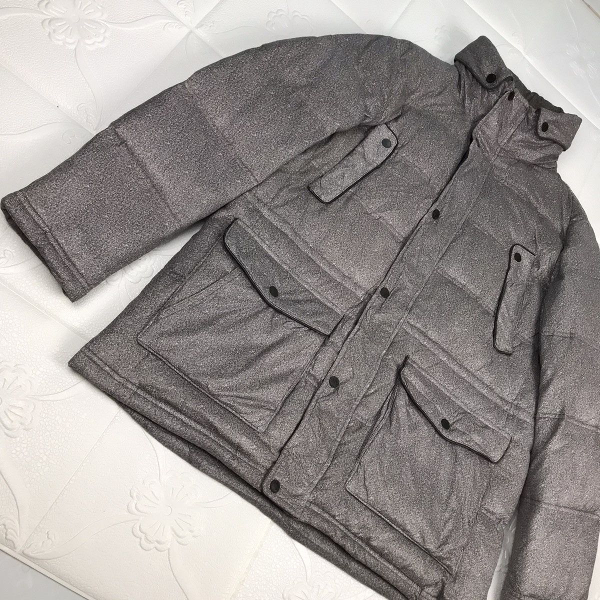 Japanese Brand × Vintage Vintage Japanese Full house White Duck Down Puffer Jacket Size US L / EU 52-54 / 3 - 3 Thumbnail