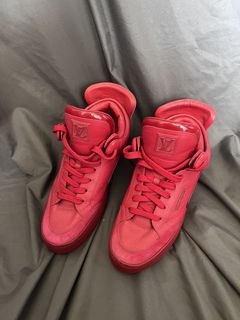 Louis Vuitton X Kanye West Laced Sneakers - Red on Garmentory