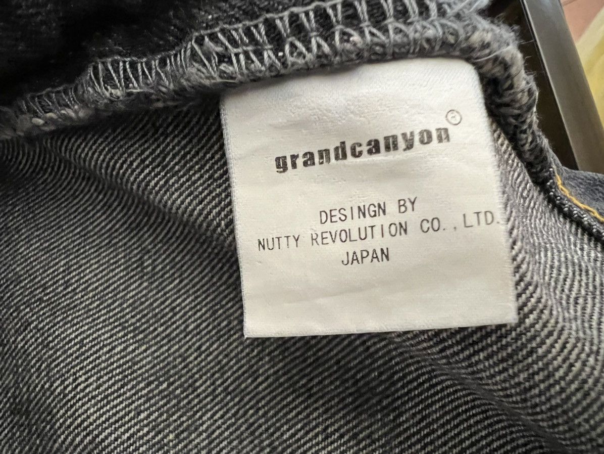 Vintage Trashed GRAND CANYON Japan Ripped Fade Black Denim Jeans Size US 34 / EU 50 - 16 Thumbnail