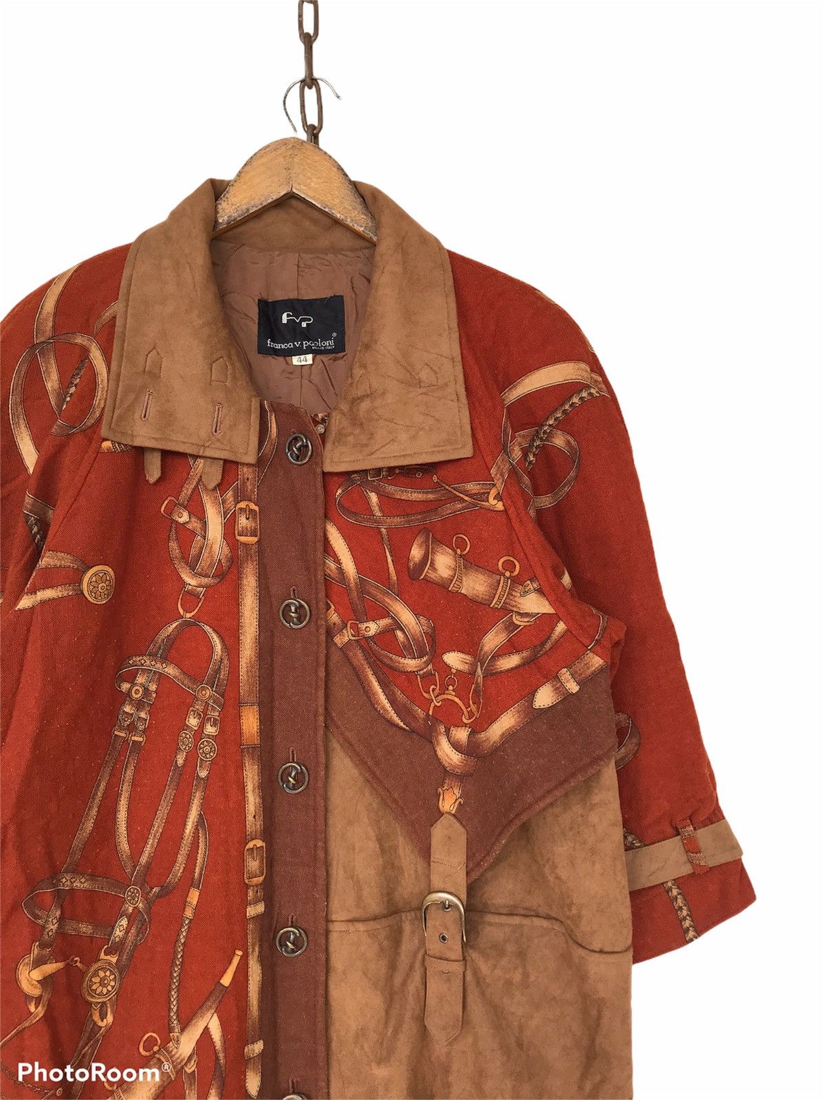 Vintage 💥Vintage Franca V.Paoloni Milano Italy Barocco Jacket Size L / US 10 / IT 46 - 3 Thumbnail