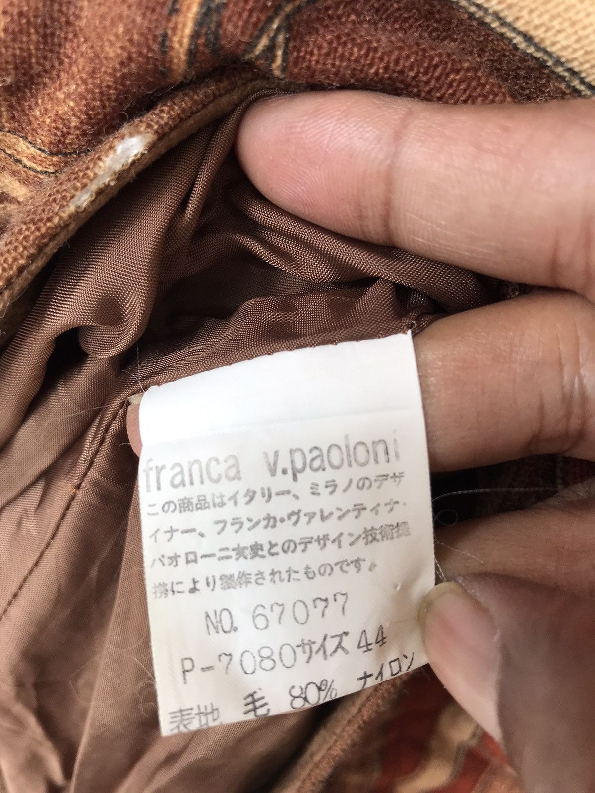 Vintage 💥Vintage Franca V.Paoloni Milano Italy Barocco Jacket Size L / US 10 / IT 46 - 10 Thumbnail