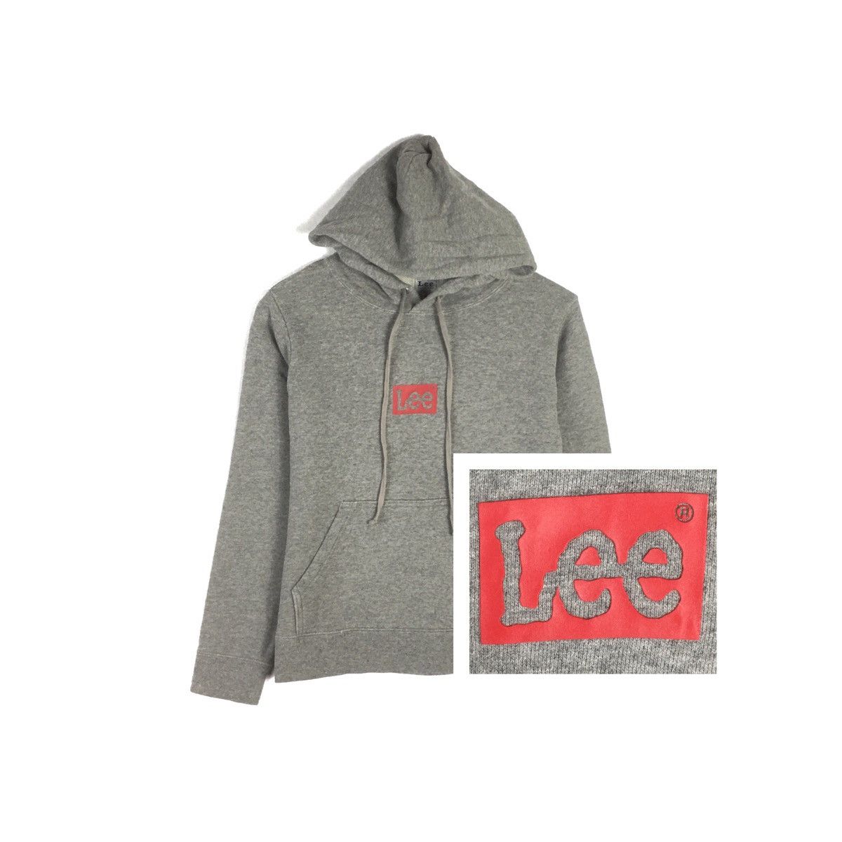 Lee × Vintage Vintage Lee Hoodie Box Logo Spellout Size US XS / EU 42 / 0 - 1 Thumbnail