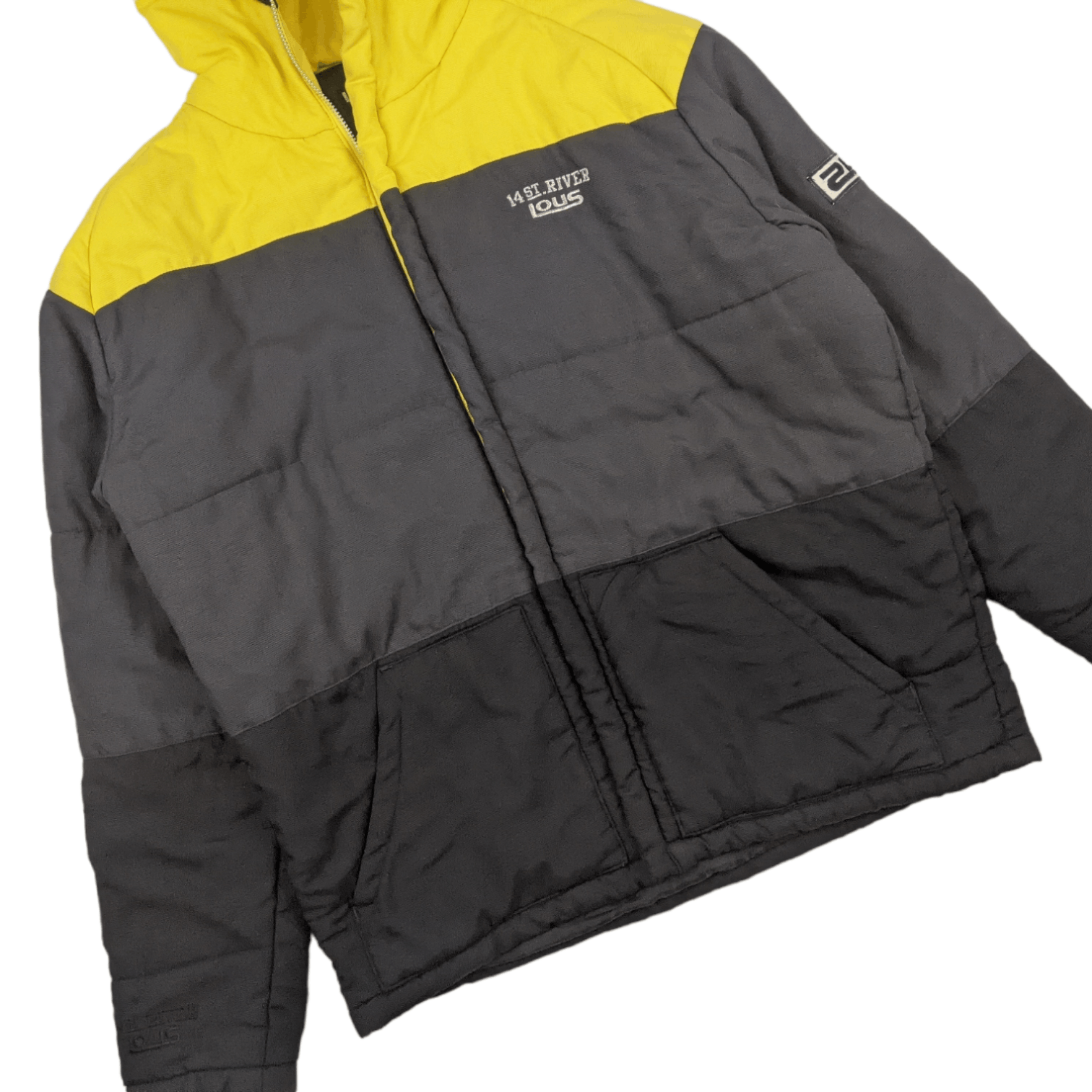 Japanese Brand LOUS 14st River Milticolor Puffer Jacket Size US M / EU 48-50 / 2 - 3 Thumbnail