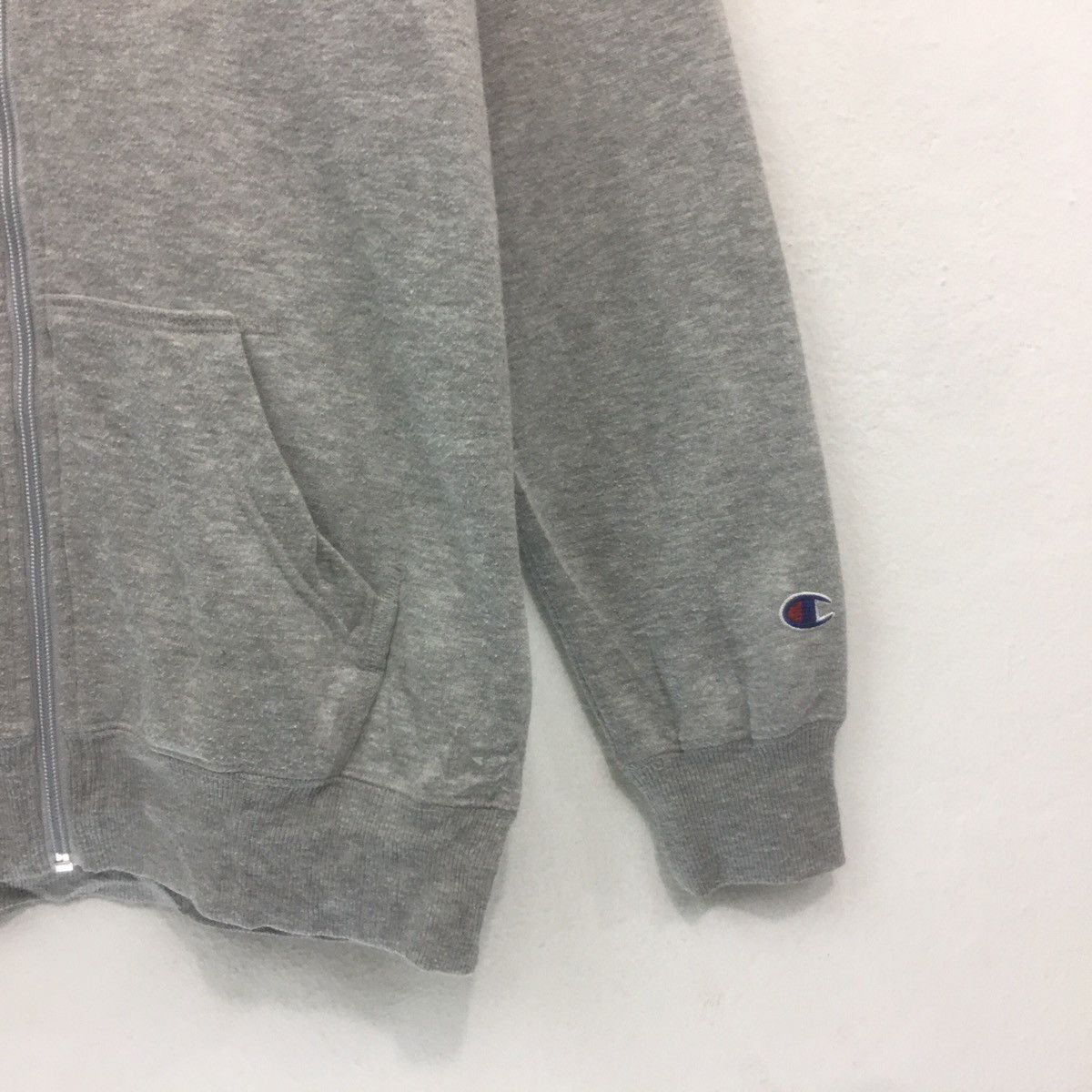 Champion × Vintage Vintage Champion Zipper Varsity Sweater Embroidery CPNY edu Size S / US 4 / IT 40 - 4 Thumbnail