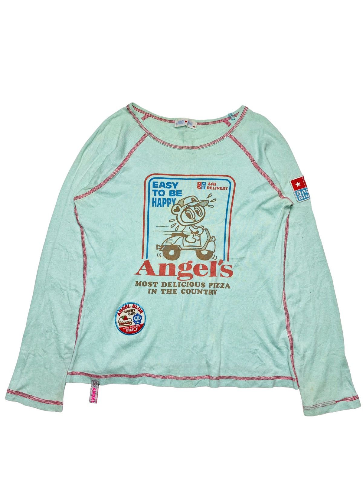 Angel Blue 2000s Angel Blue - Domino Pizza Baby Tee Size M / US 6-8 / IT 42-44 - 1 Thumbnail
