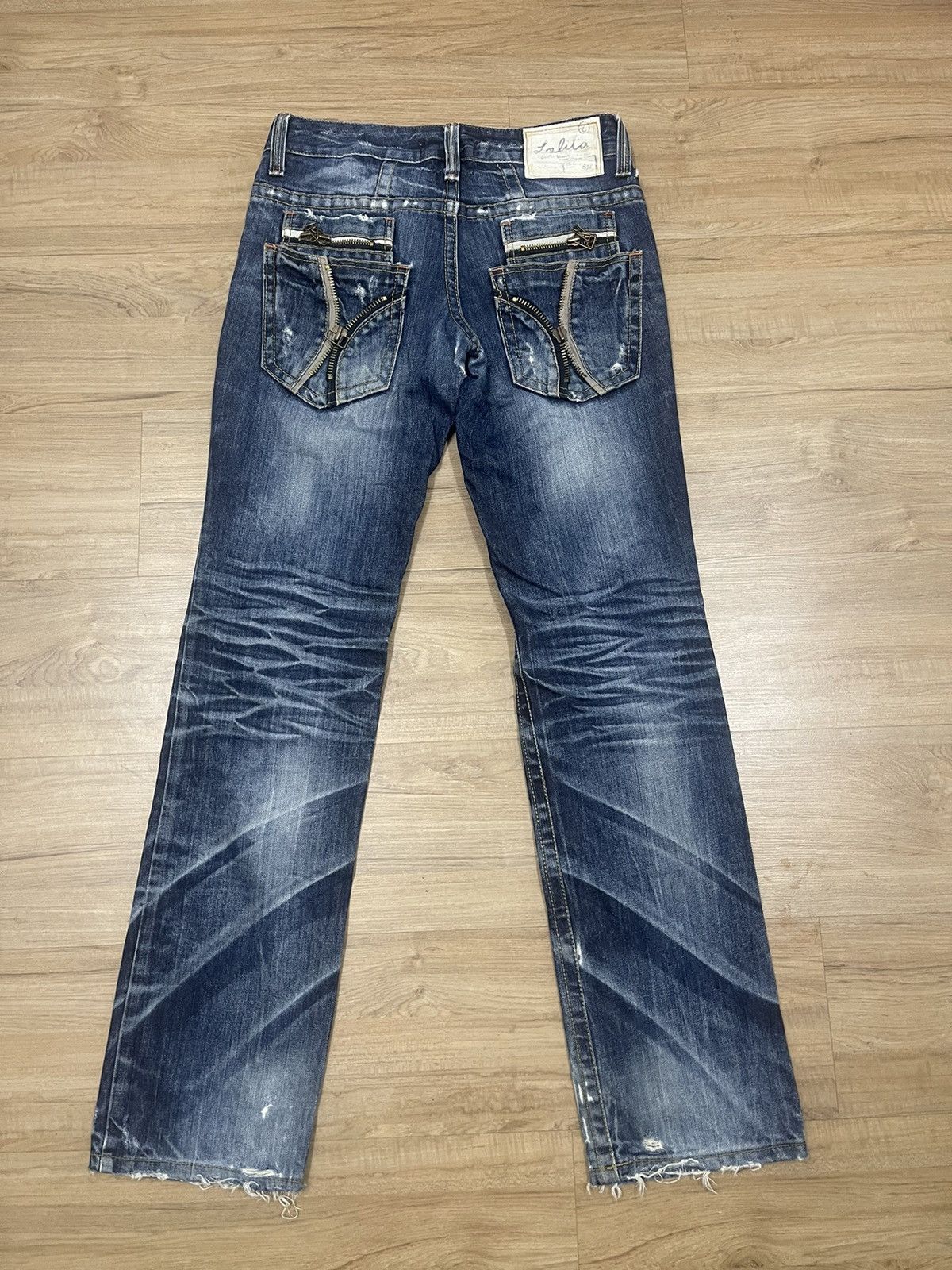 Other Lolita Distressed Flare Jeans Size US 33 - 5 Thumbnail