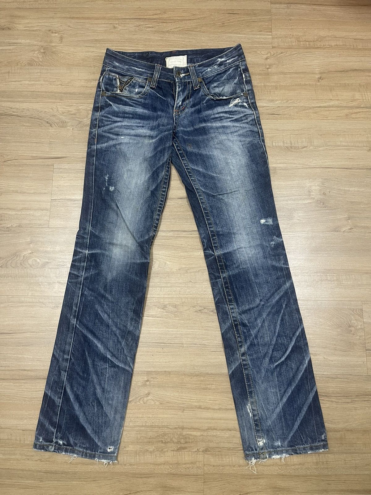 Other Lolita Distressed Flare Jeans Size US 33 - 1 Thumbnail