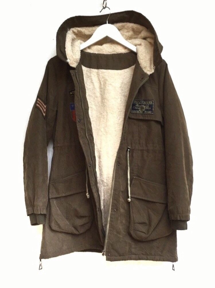Vintage 🔥Giorgio Armani Military Winter Jacket With Hoodies Size M / US 6-8 / IT 42-44 - 3 Thumbnail