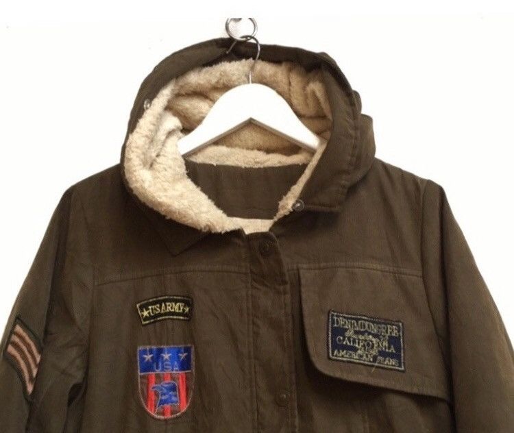 Vintage 🔥Giorgio Armani Military Winter Jacket With Hoodies Size M / US 6-8 / IT 42-44 - 4 Thumbnail