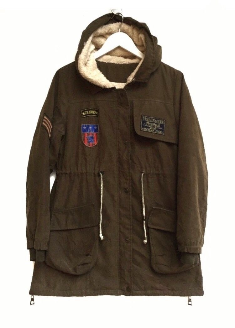 Vintage 🔥Giorgio Armani Military Winter Jacket With Hoodies Size M / US 6-8 / IT 42-44 - 1 Thumbnail