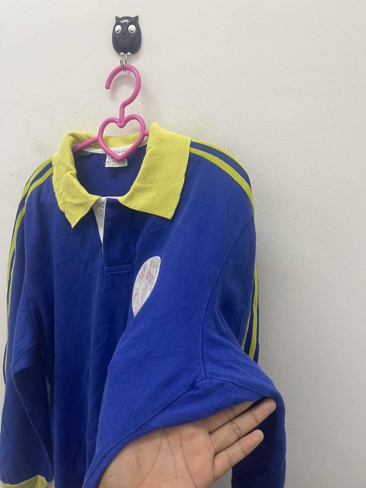 Adidas Rare Vintage ADIDAS Rugby Ventex CREPY EN VALOIS France Made Size US L / EU 52-54 / 3 - 10 Thumbnail