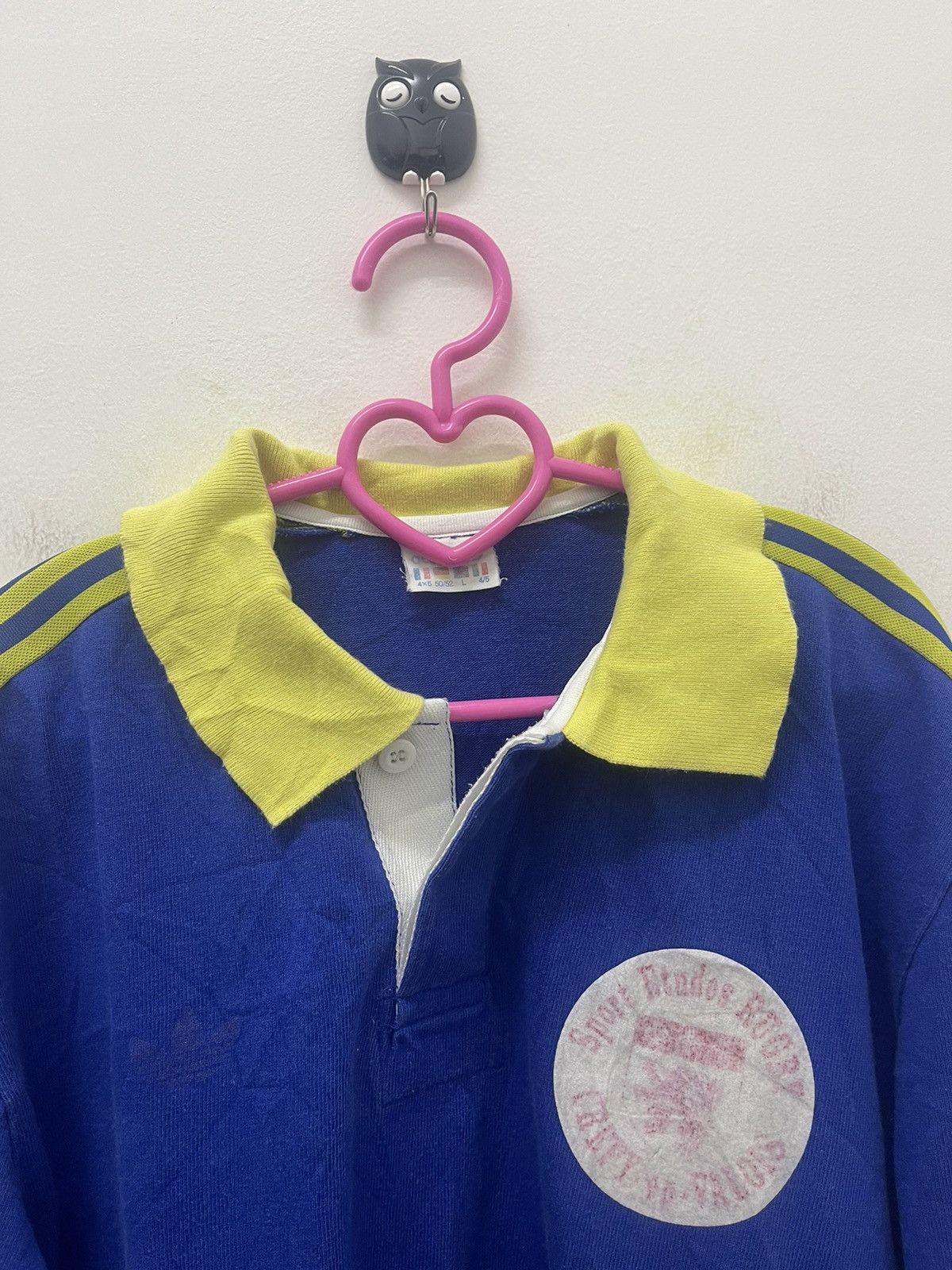Adidas Rare Vintage ADIDAS Rugby Ventex CREPY EN VALOIS France Made Size US L / EU 52-54 / 3 - 5 Thumbnail
