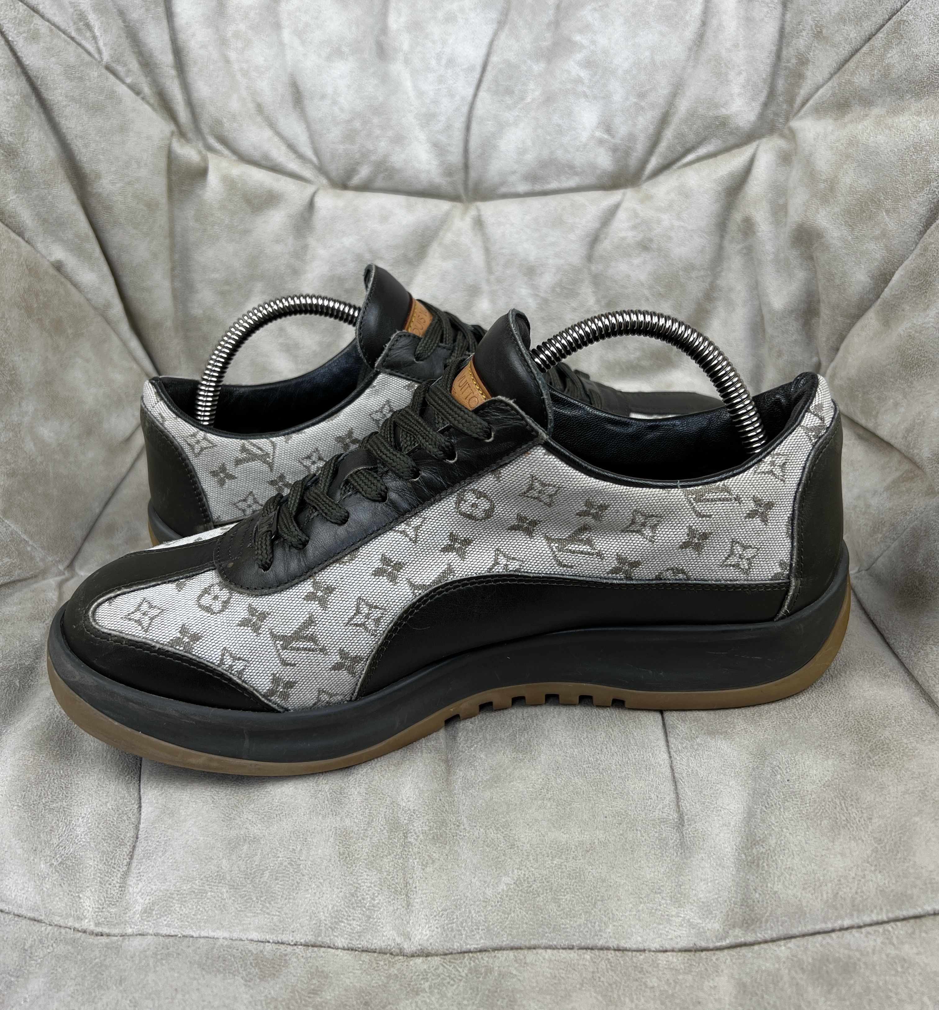 Louis Vuitton Louis Vuitton Green Monogram Low Top Sneakers Size US 9.5 / IT 39.5 - 6 Thumbnail