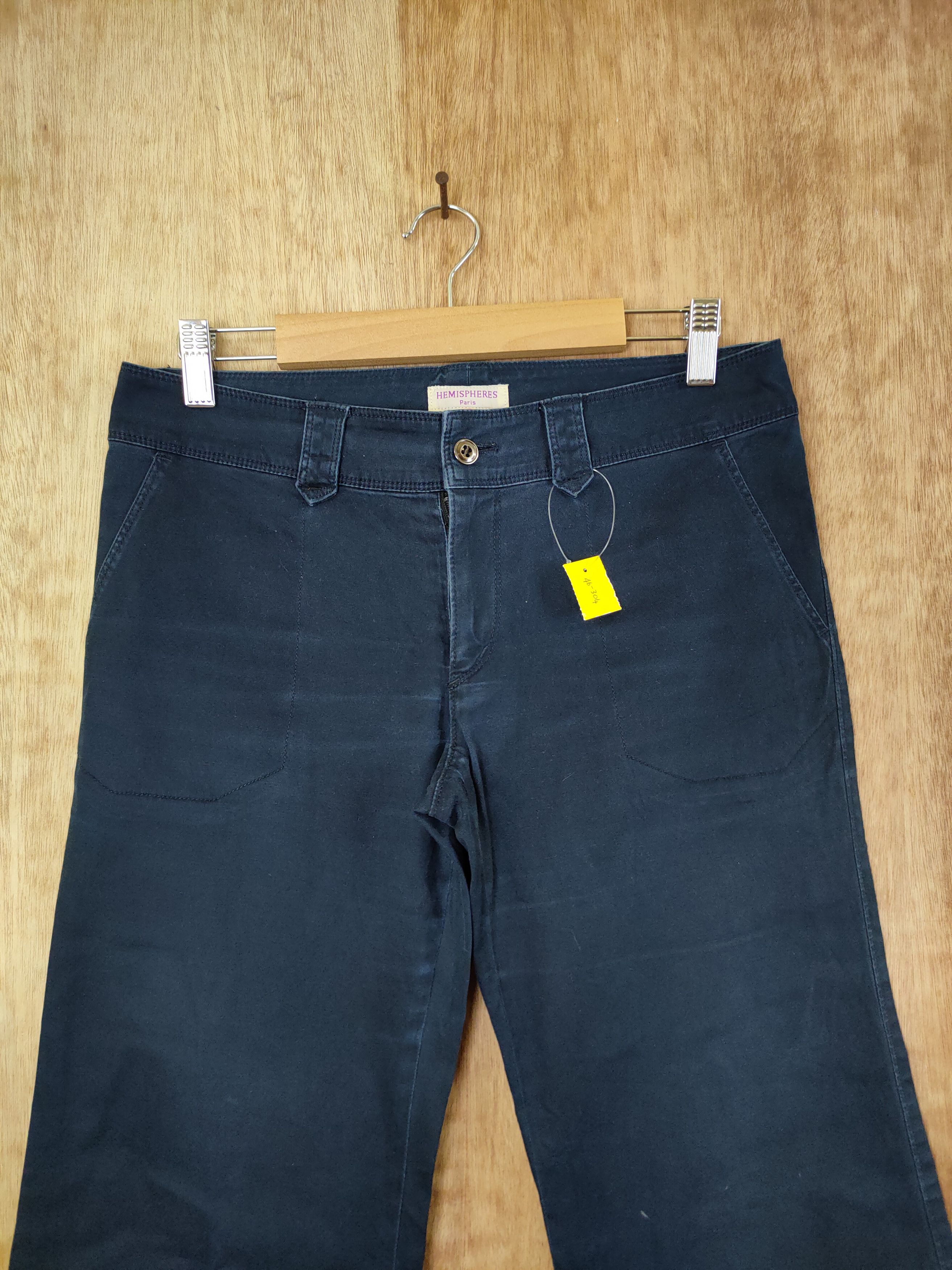 Japanese Brand DL Hemisperes japan black streetwear casual pants #46-304 Size 26" / US 2 / IT 38 - 3 Thumbnail