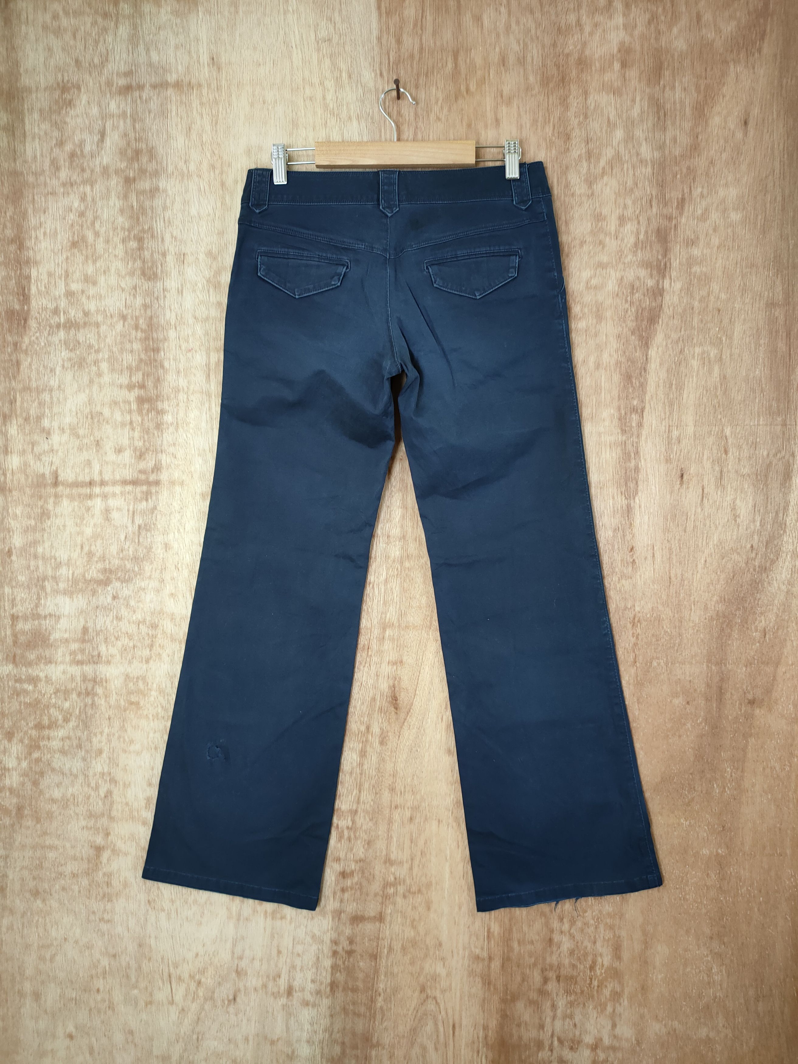 Japanese Brand DL Hemisperes japan black streetwear casual pants #46-304 Size 26" / US 2 / IT 38 - 6 Thumbnail
