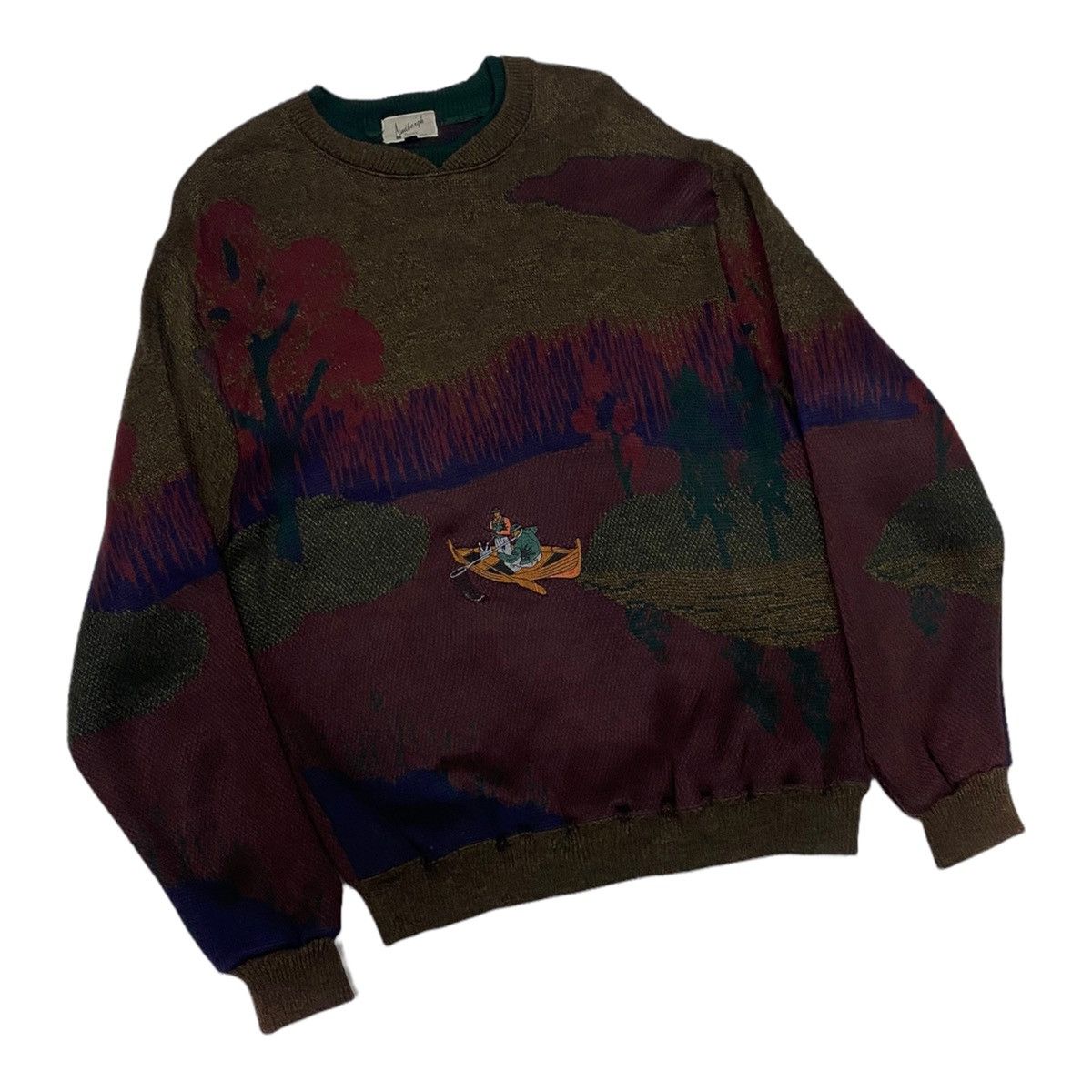 Aran Isles Knitwear ARCHIVE JAPAN LINDBERGH WOOL ACRYLIC KNIT SWEATSHIRT Size US M / EU 48-50 / 2 - 13 Thumbnail