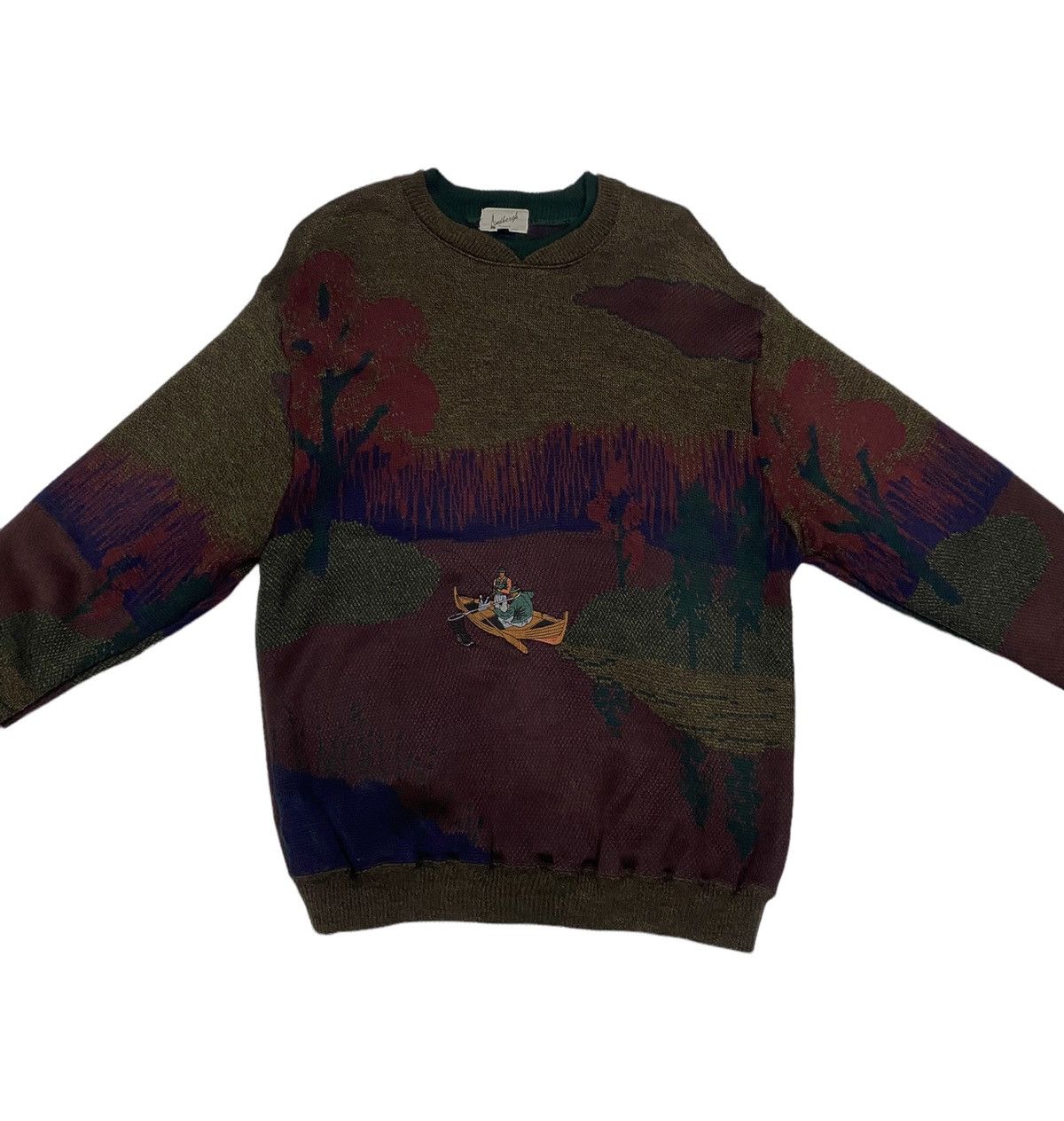 Aran Isles Knitwear ARCHIVE JAPAN LINDBERGH WOOL ACRYLIC KNIT SWEATSHIRT Size US M / EU 48-50 / 2 - 8 Thumbnail