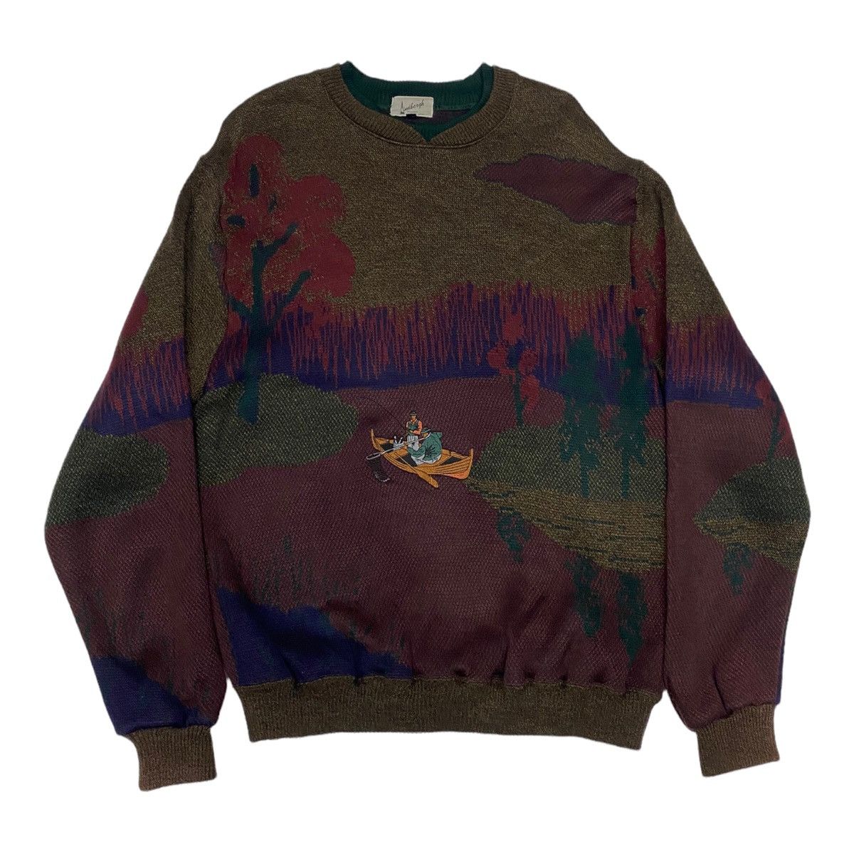 Aran Isles Knitwear ARCHIVE JAPAN LINDBERGH WOOL ACRYLIC KNIT SWEATSHIRT Size US M / EU 48-50 / 2 - 5 Thumbnail