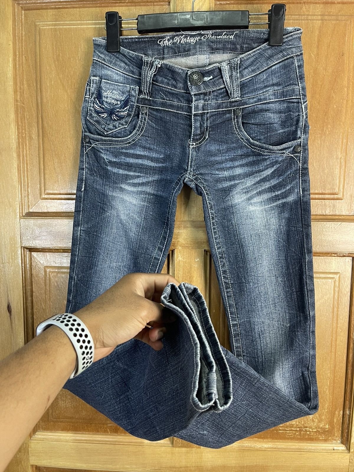 Japanese Brand × Vintage Skinny Denim 🔥Special Back Pocket Design Size US 28 / EU 44 - 10 Thumbnail