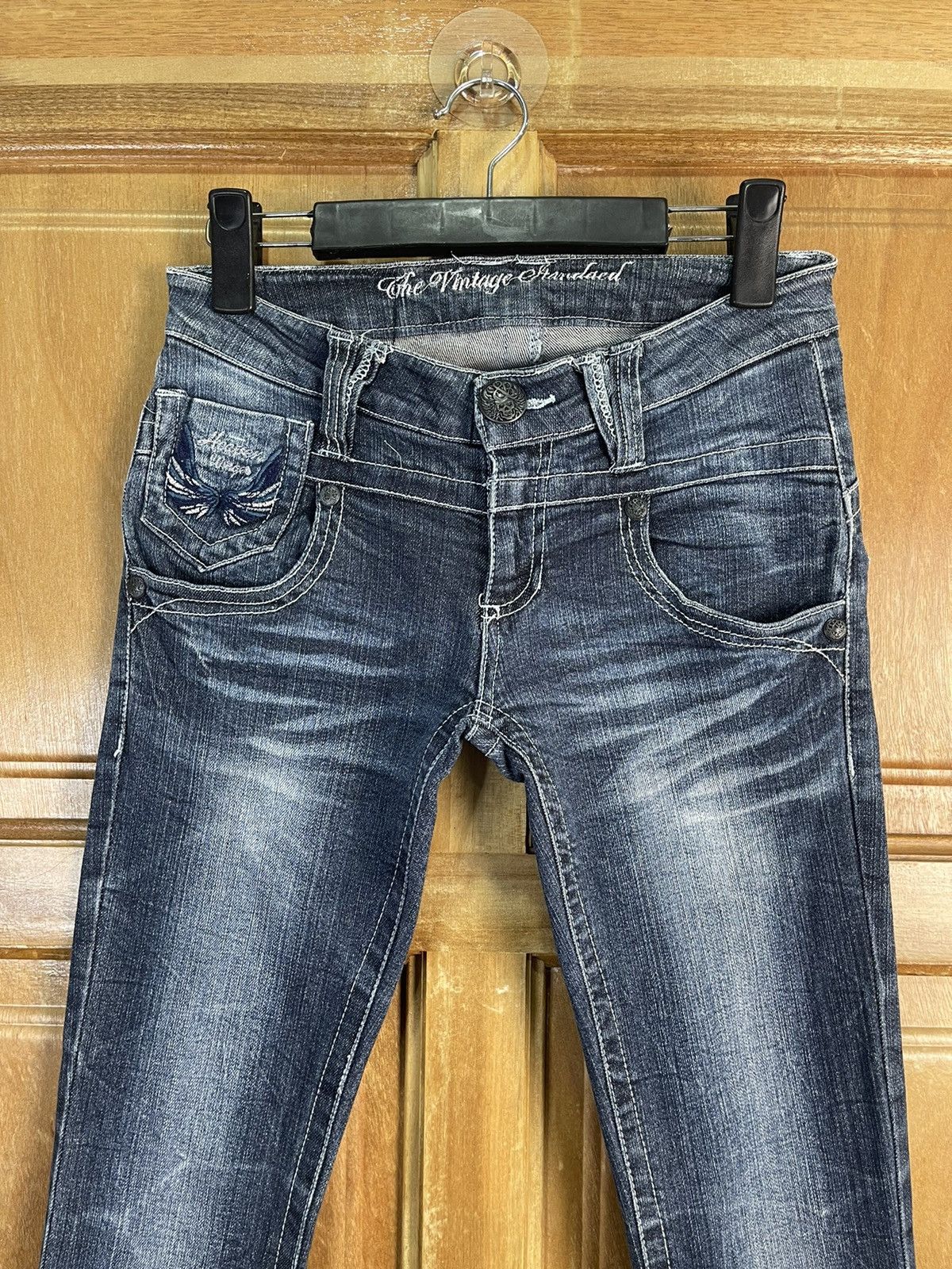 Japanese Brand × Vintage Skinny Denim 🔥Special Back Pocket Design Size US 28 / EU 44 - 15 Thumbnail