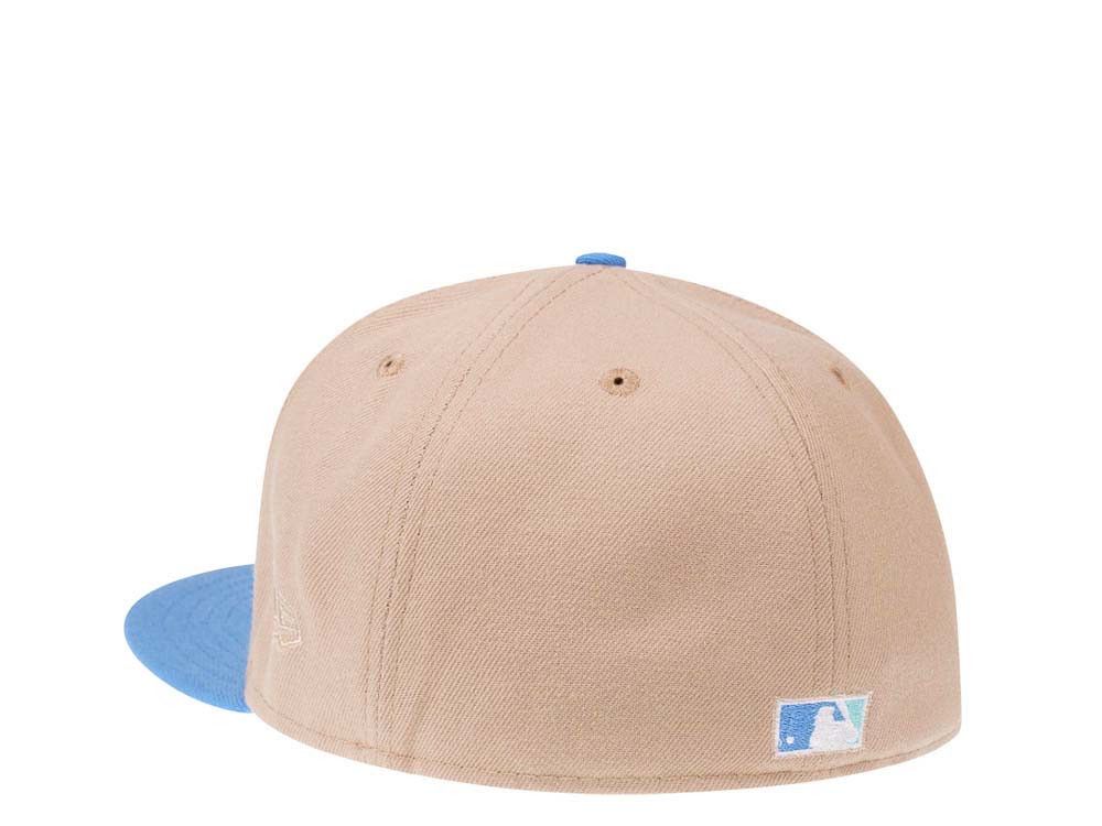 MLB × New Era Tan Khaki Blue Seattle Mariners 7 3/8 Two 2 Tone Iced 30th Size ONE SIZE - 9 Thumbnail