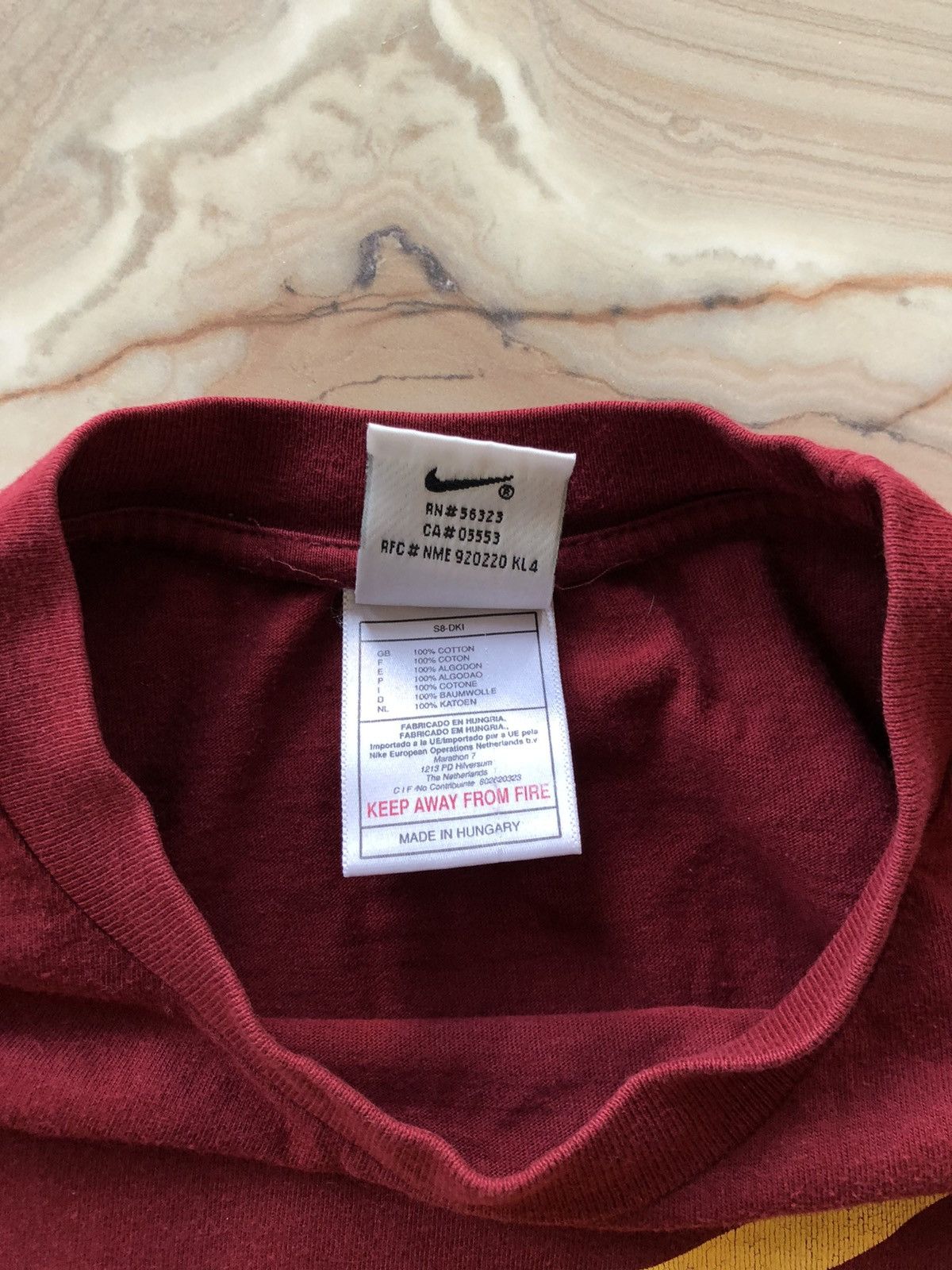 Nike × Vintage 90s Vintage Nike Swoosh Portugal Tee Size US M / EU 48-50 / 2 - 5 Thumbnail