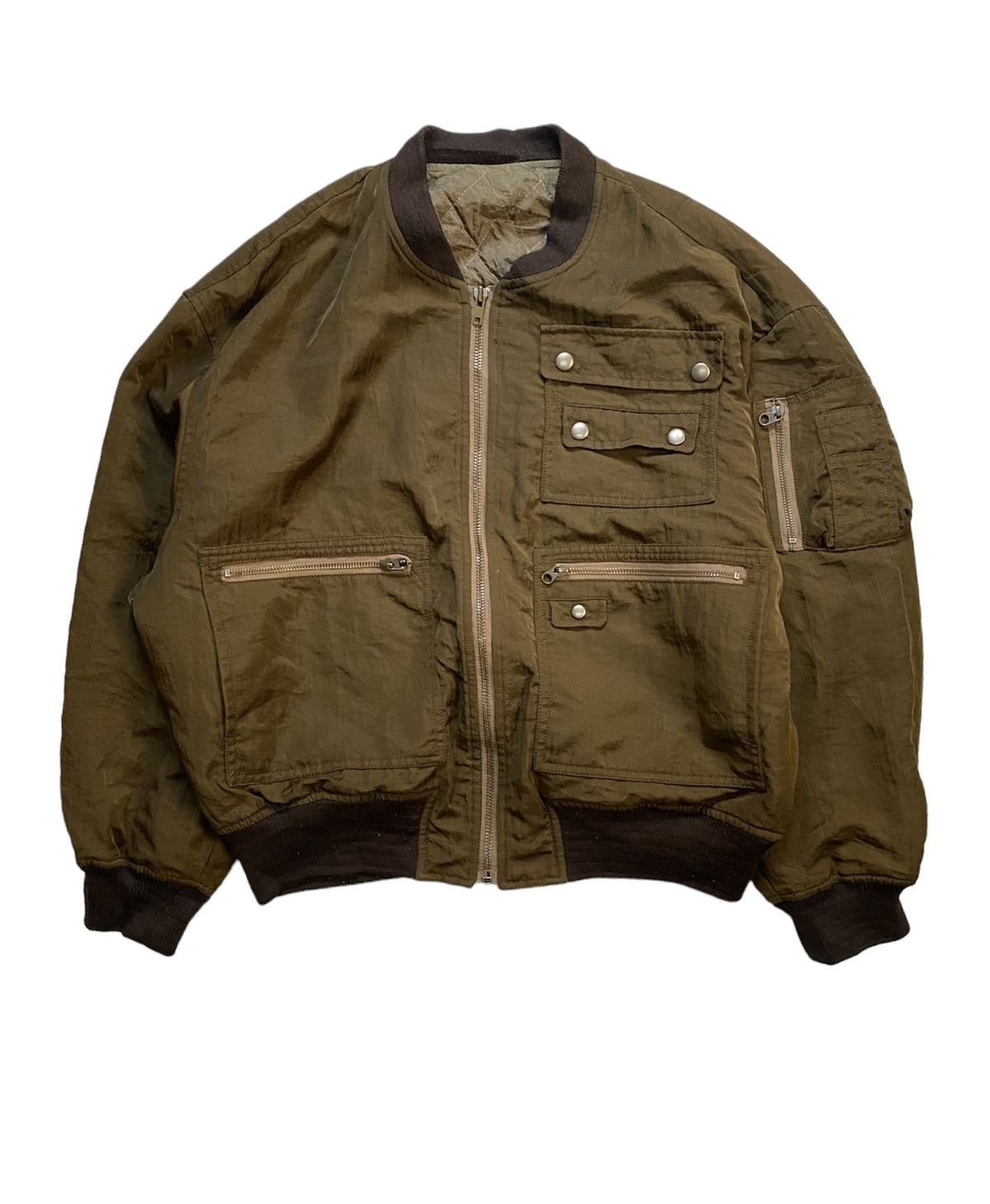 Japanese Brand 90s Lapage Japan Padded Multipocket bomber jacket Size US L / EU 52-54 / 3 - 1 Thumbnail