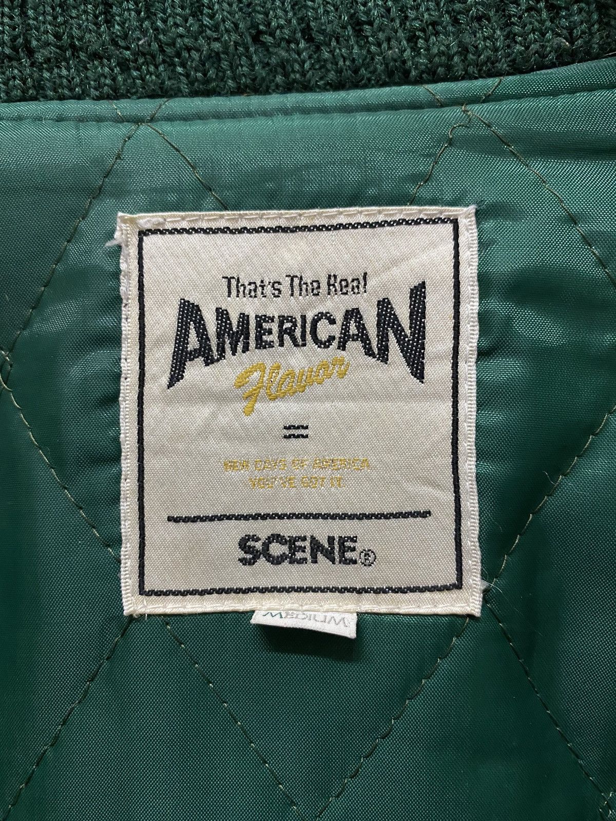 Vintage Vintage 80’s American Flavours Leather Wool Varsity Jacket Size US L / EU 52-54 / 3 - 14 Thumbnail
