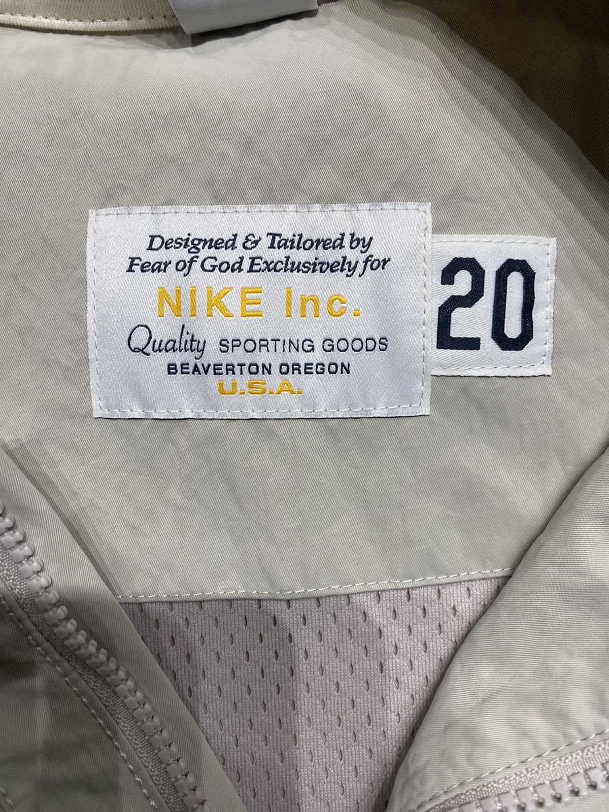 Fear of God × Nike Nike Fear Of God Vest Cream Sz M Size US M / EU 48-50 / 2 - 6 Thumbnail