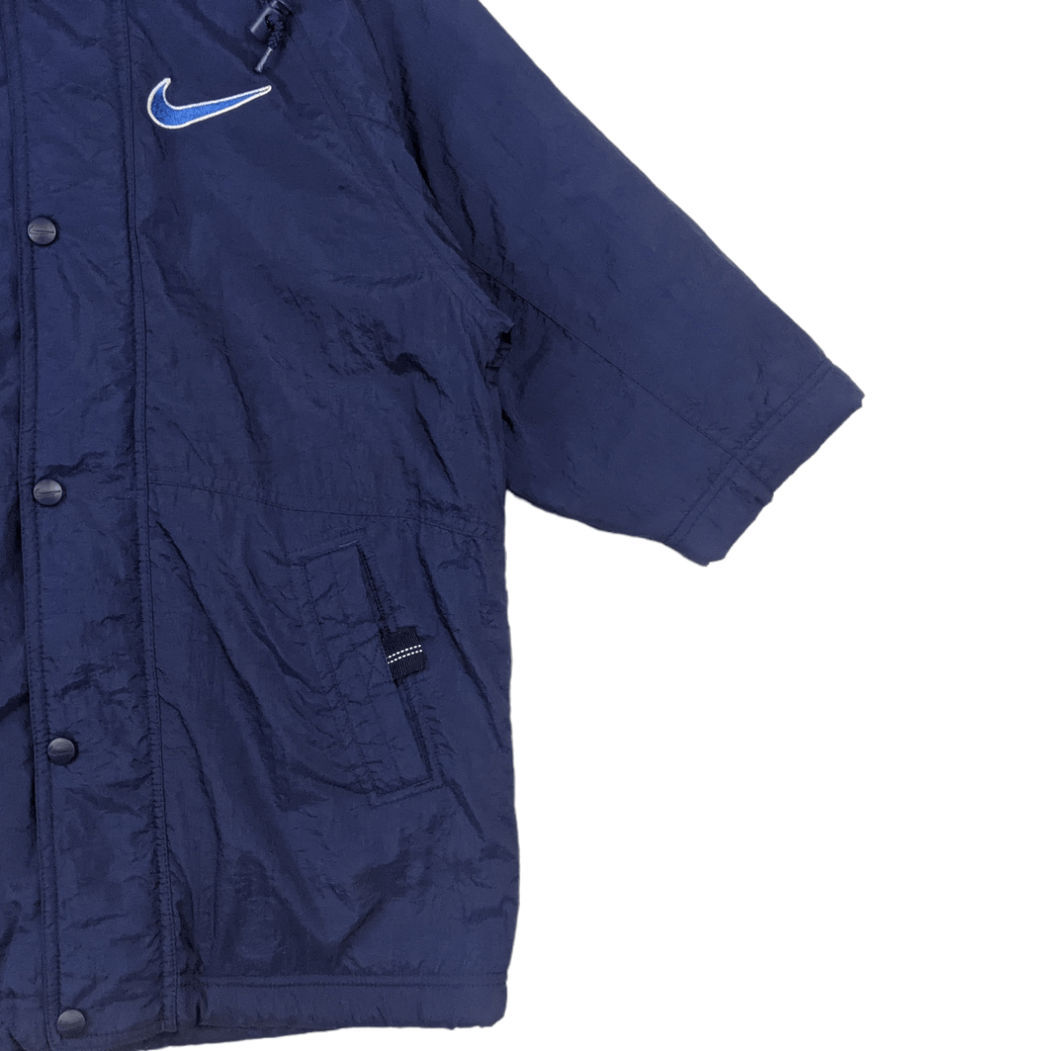 Nike Vintage 90's NIKE Big Swoosh Logo Windbreaker WInter Jacket Size US XS / EU 42 / 0 - 7 Thumbnail