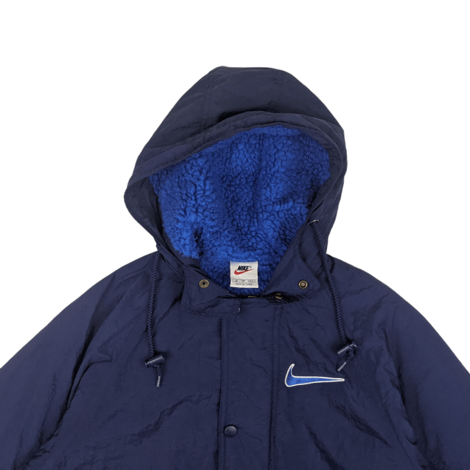 Nike Vintage 90's NIKE Big Swoosh Logo Windbreaker WInter Jacket Size US XS / EU 42 / 0 - 5 Thumbnail