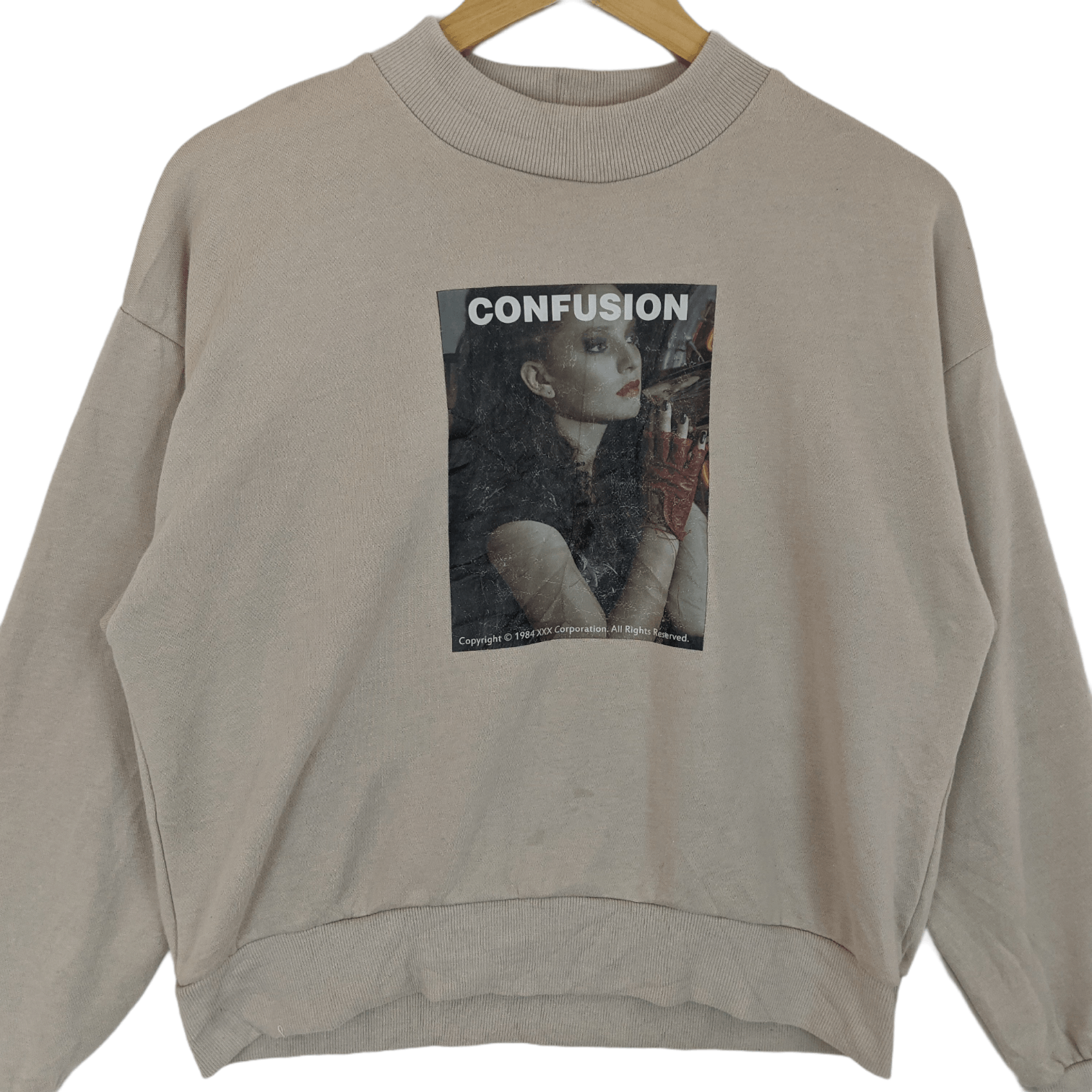 Japanese Brand CONFUSION 1984 Jumper Sweatshirt Size M / US 6-8 / IT 42-44 - 2 Thumbnail